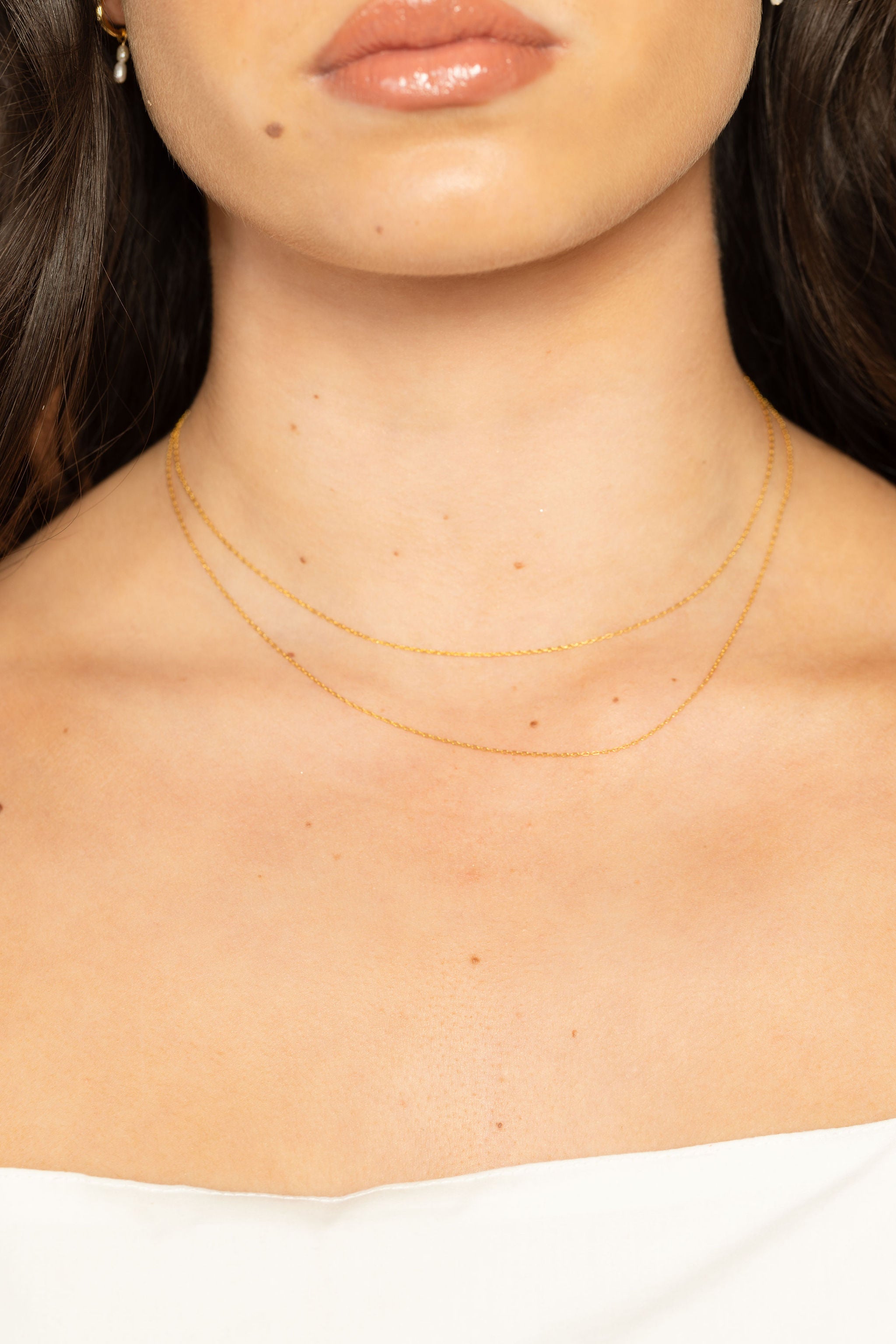 Gold Cable Chain Necklace