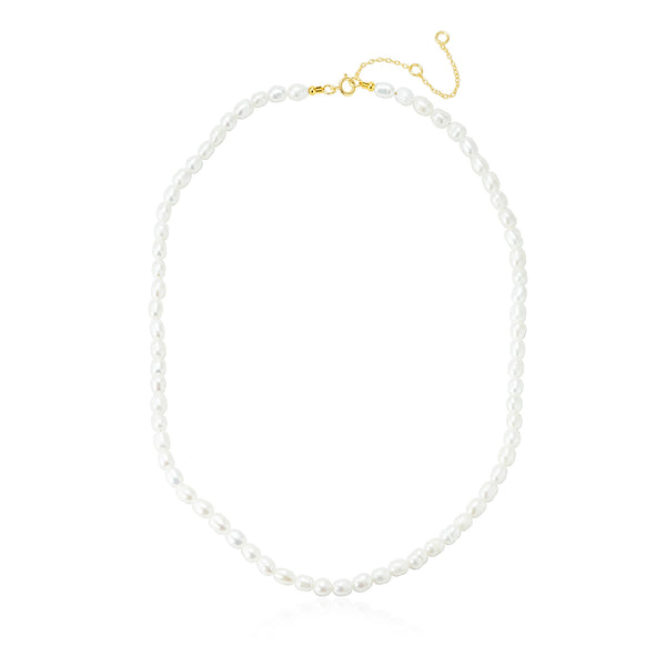 Freshwater Baroque Rice Pearl Necklace