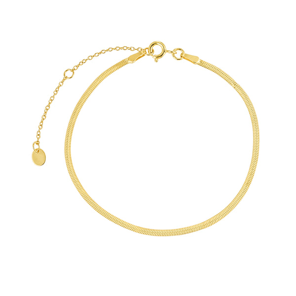 Gold Thin Snake Chain Bracelet