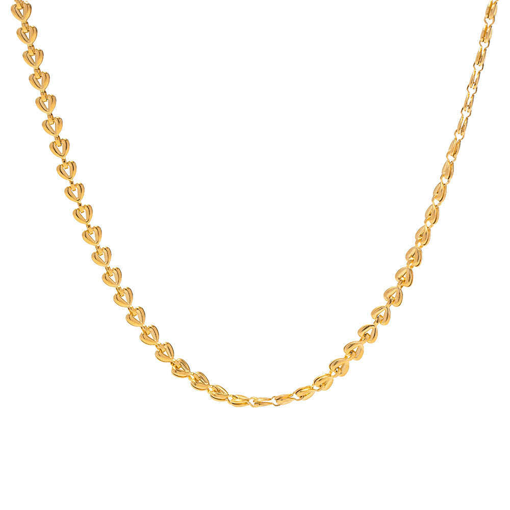 Gold Tiny Hearts Necklace
