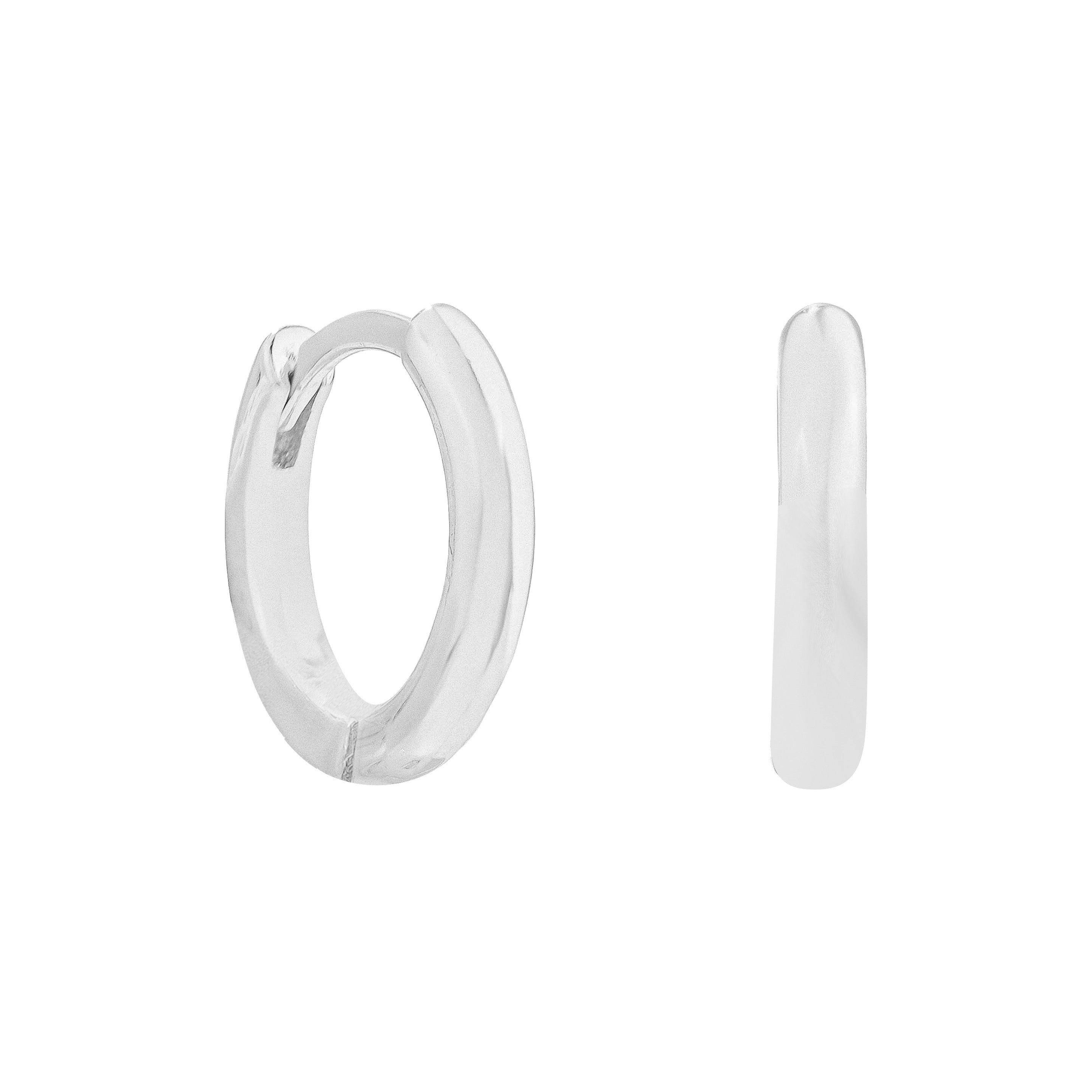 Silver Everyday Hoops