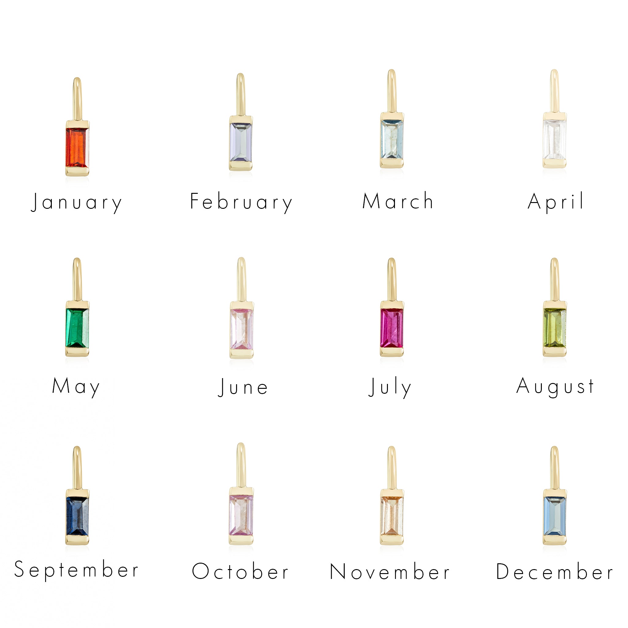 July Birthstone Necklace - Gold