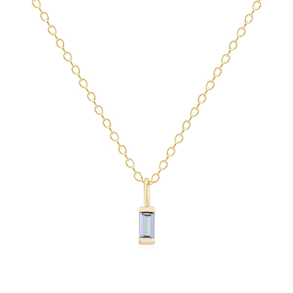 February Birthstone Necklace - gold
