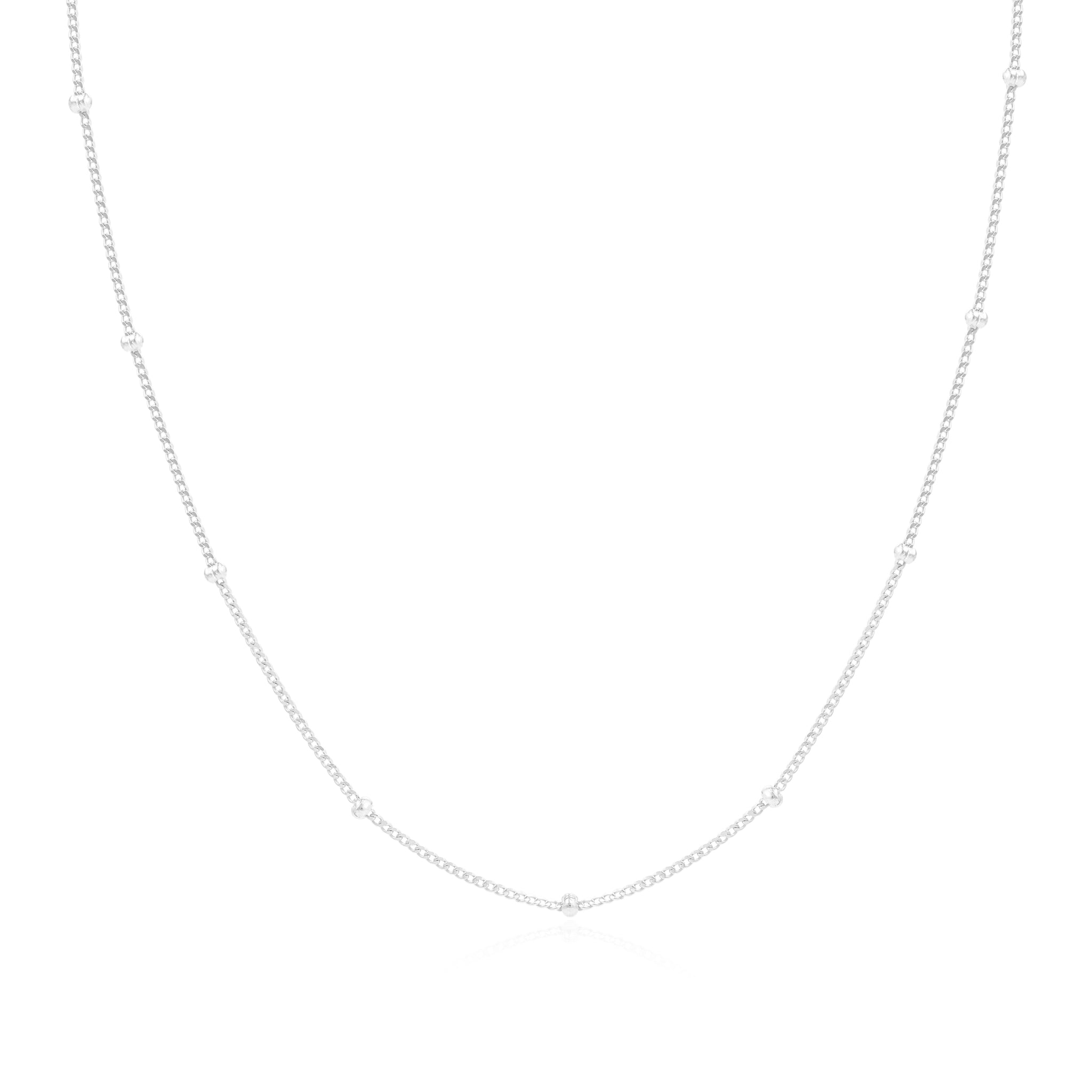 Silver Satellite Chain Necklace