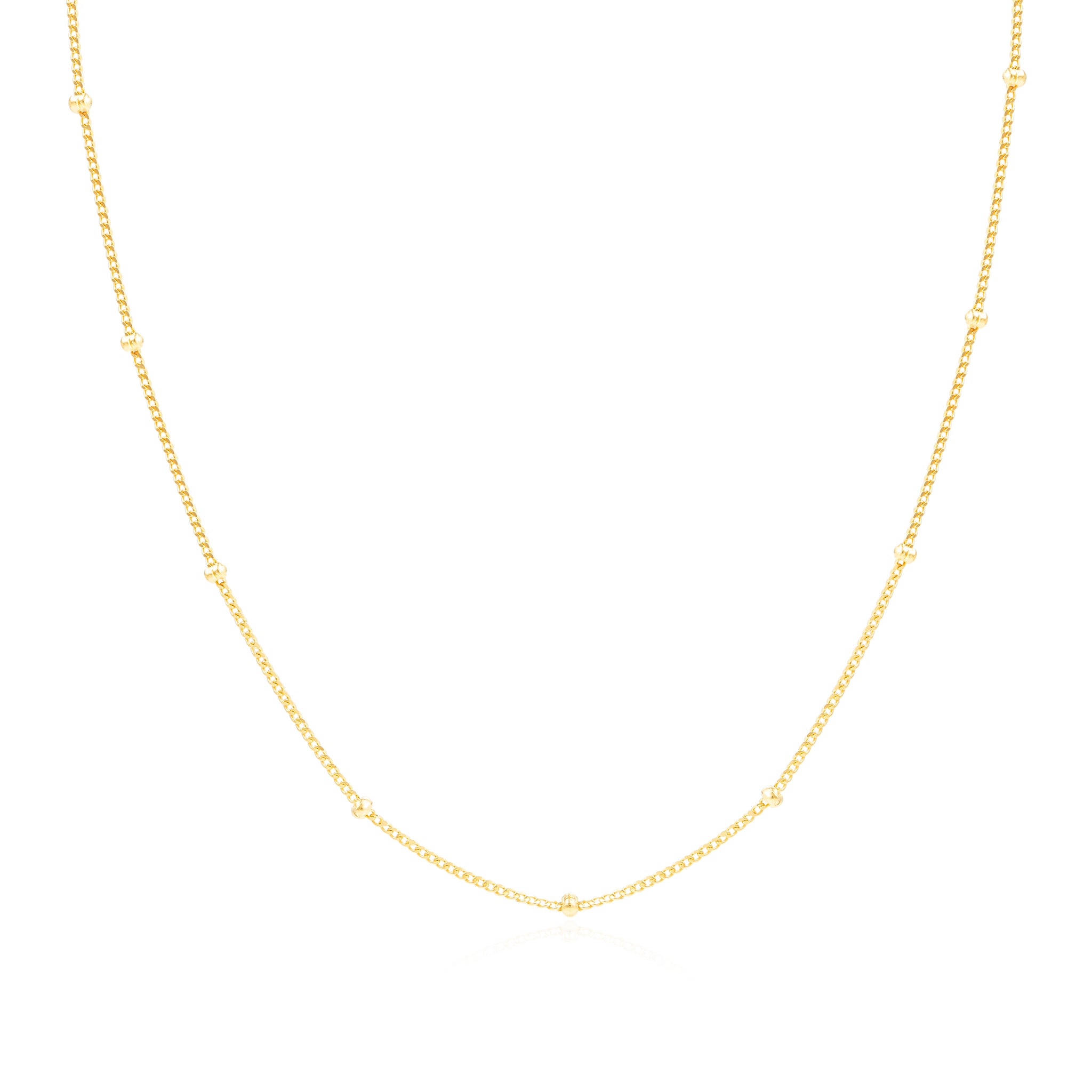 Gold Satellite Chain Necklace