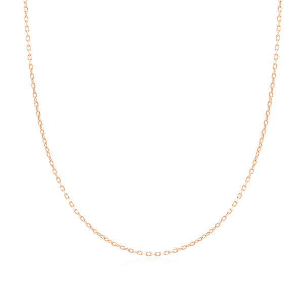 Rose gold cable chain necklace