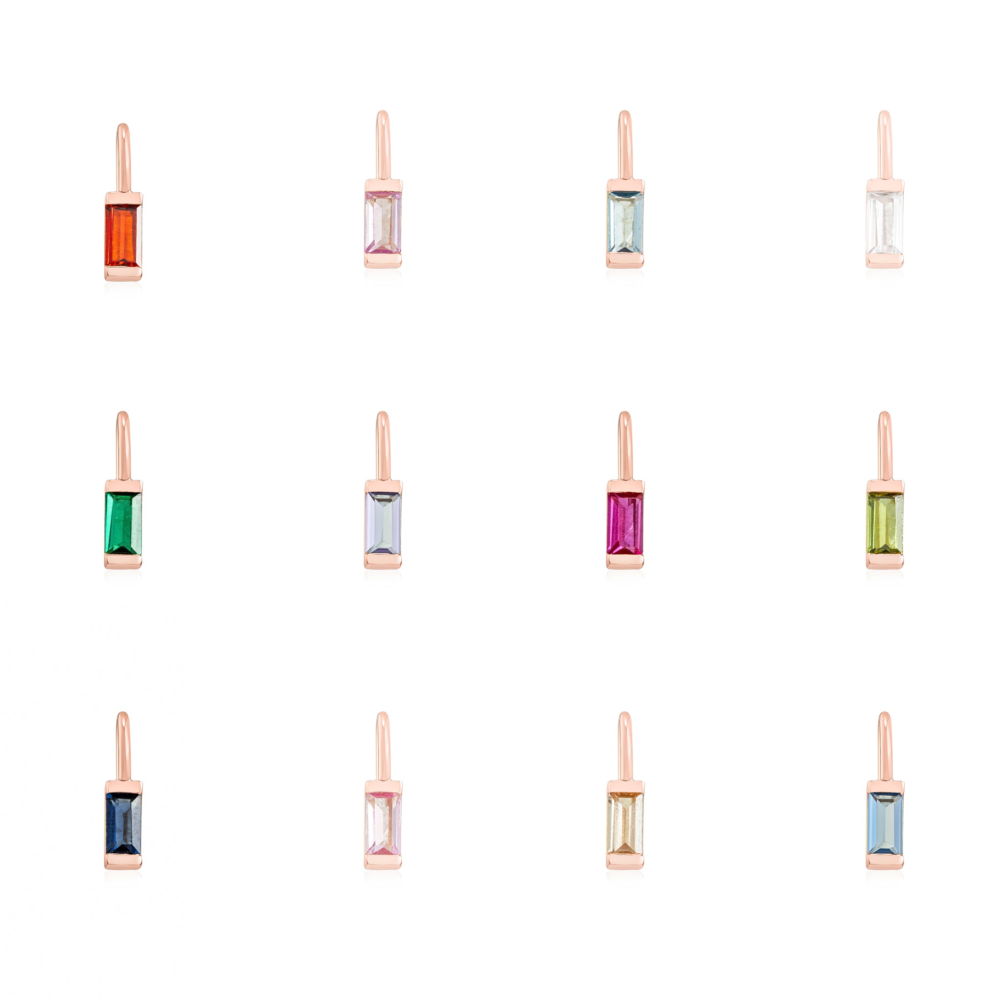 Rose Gold Birthstone Pendant