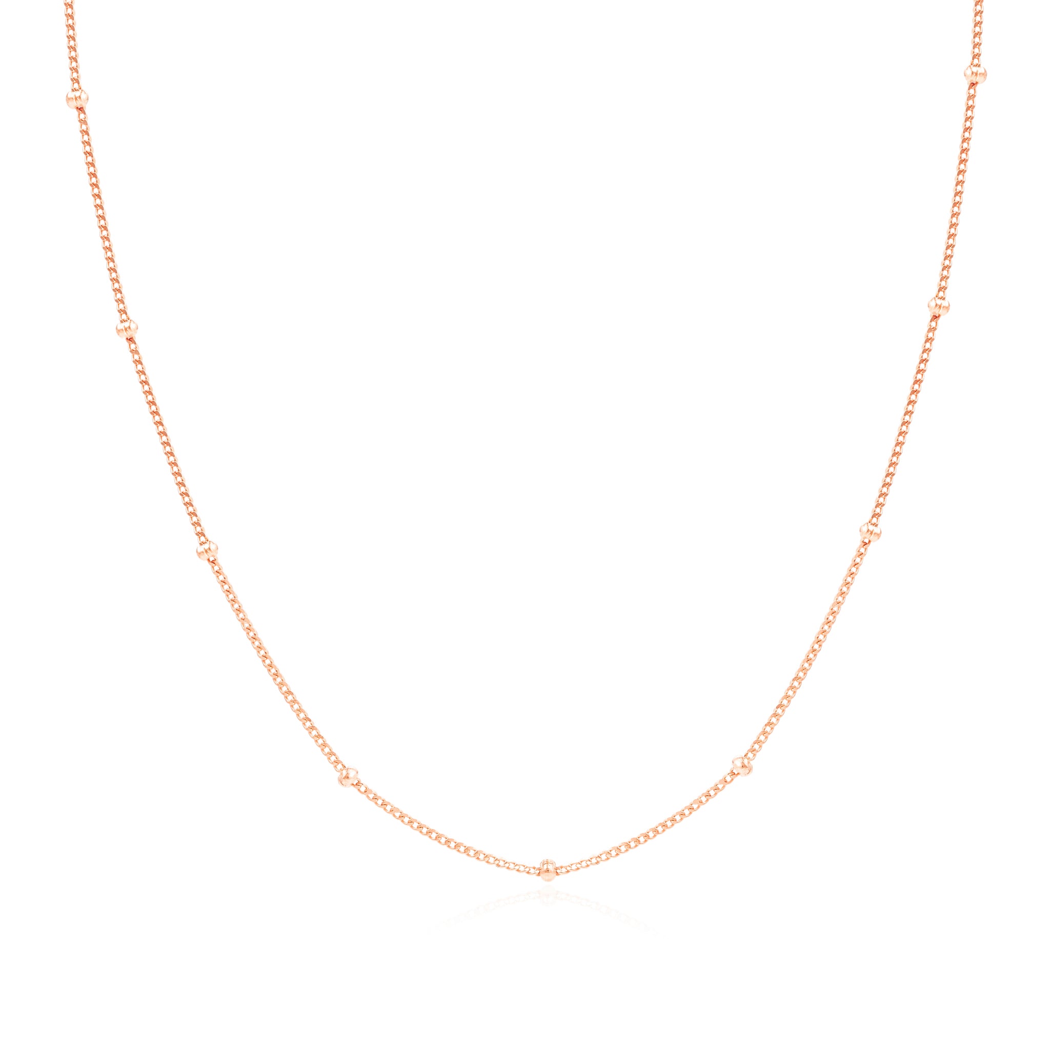 Rose Gold Satellite Chain Necklace
