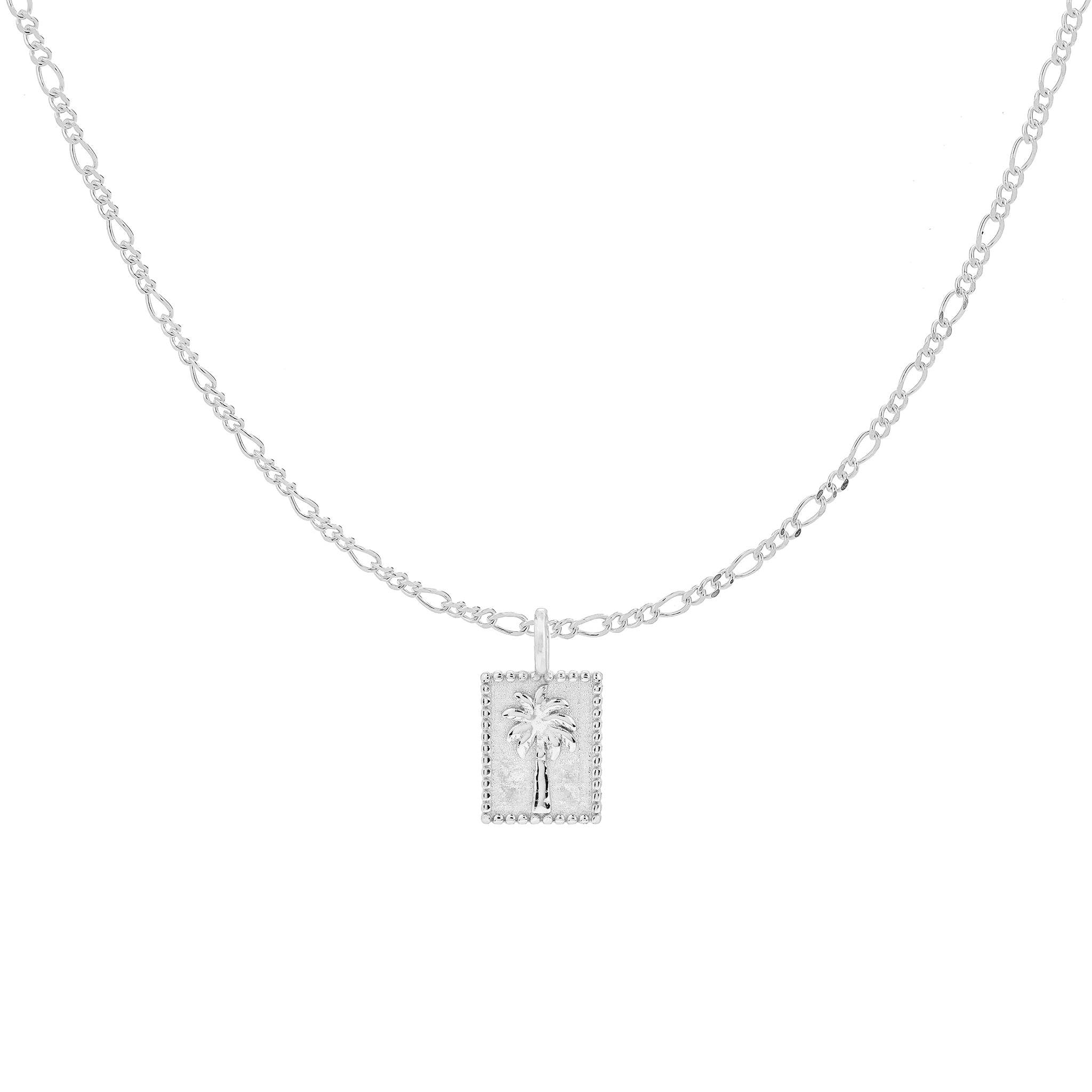 Silver Palm Tree Necklace – Mint Kiss