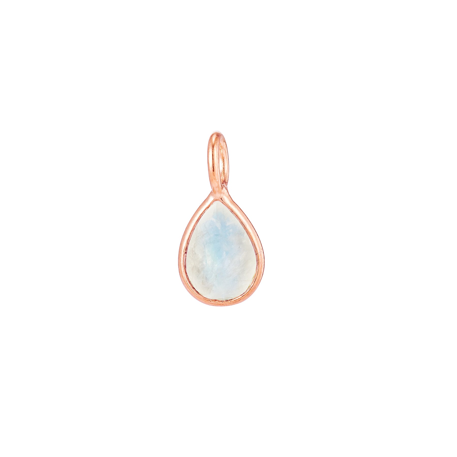 Rose Gold Moonstone Teardrop Pendant