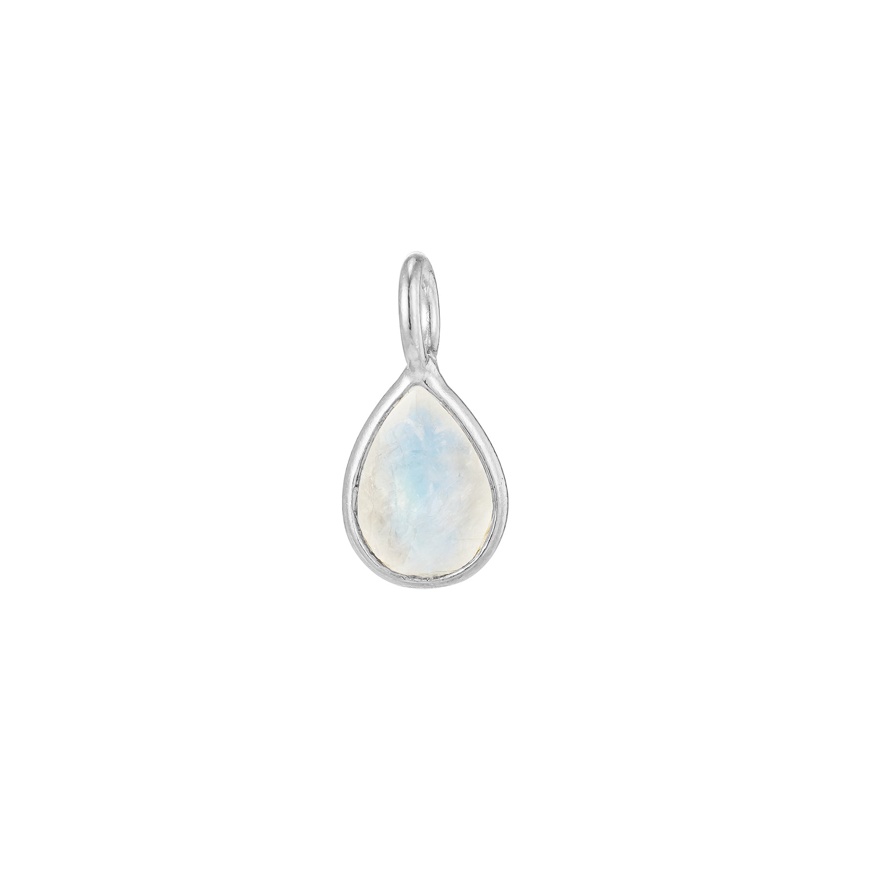 Silver Moonstone Teardrop Pendant