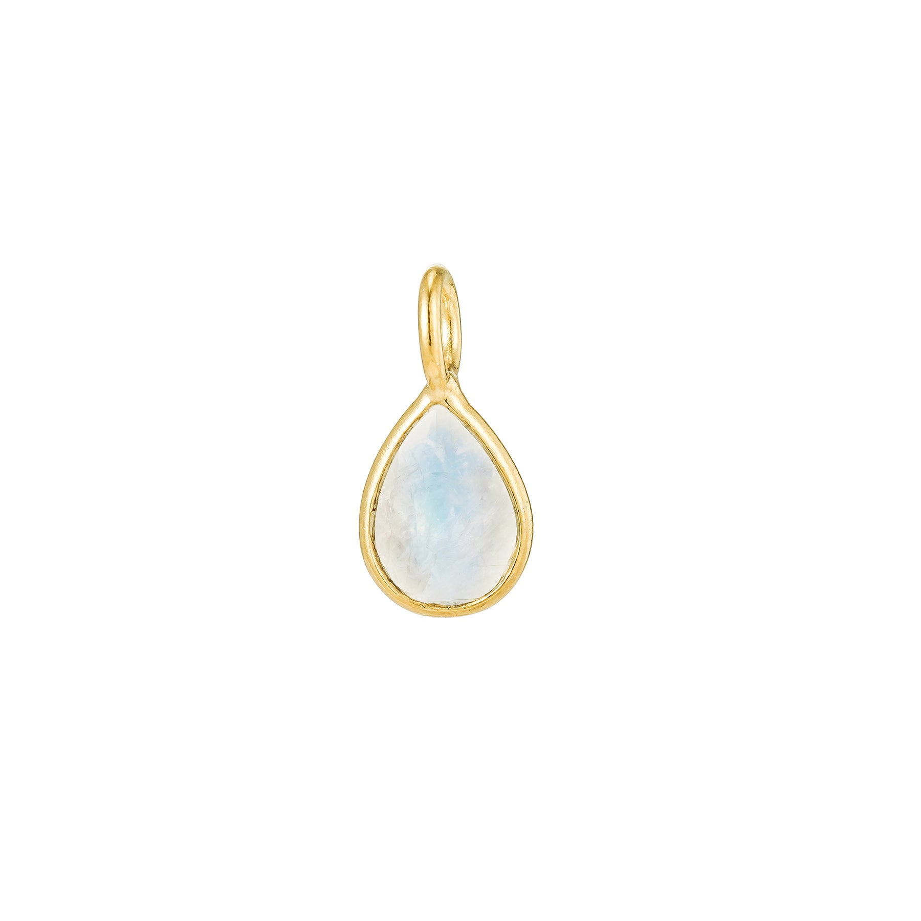 Gold Moonstone Teardrop Pendant