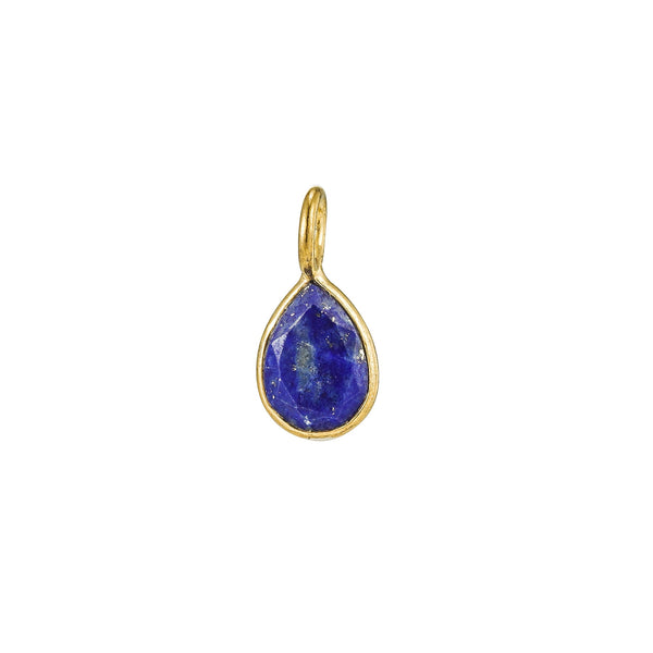 Free Gold Lapis Lazuli Teardrop Pendant