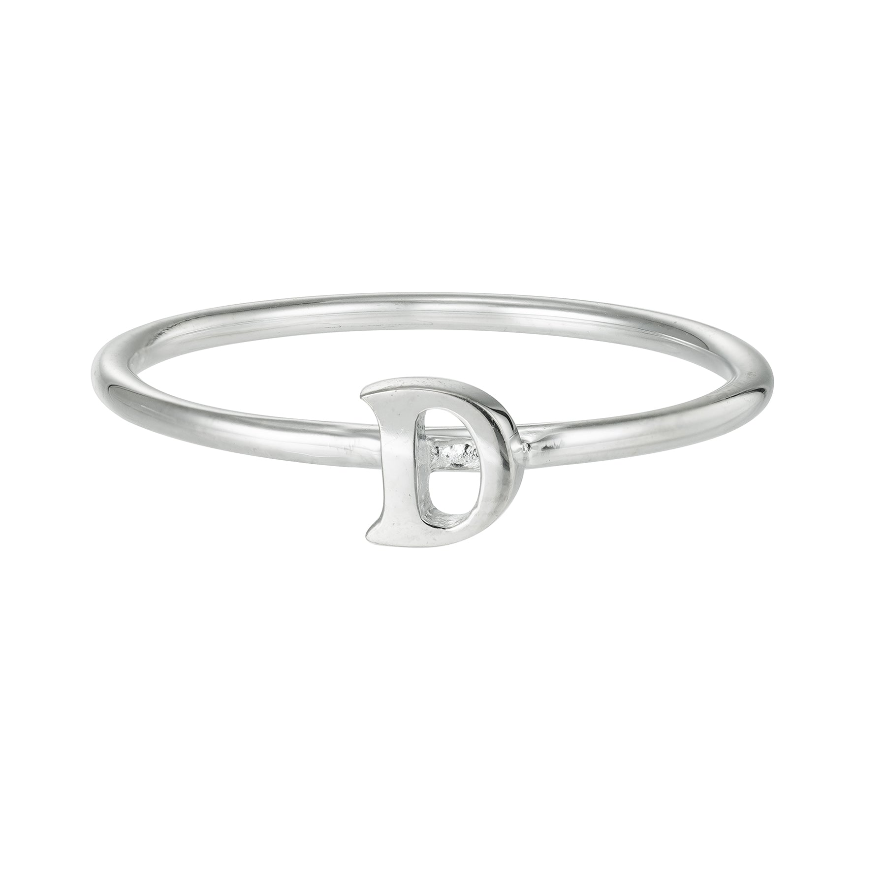 Silver Letter Ring