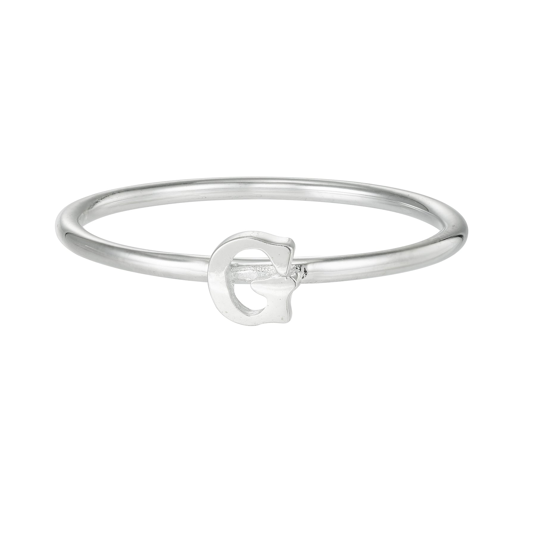 Silver Letter Ring