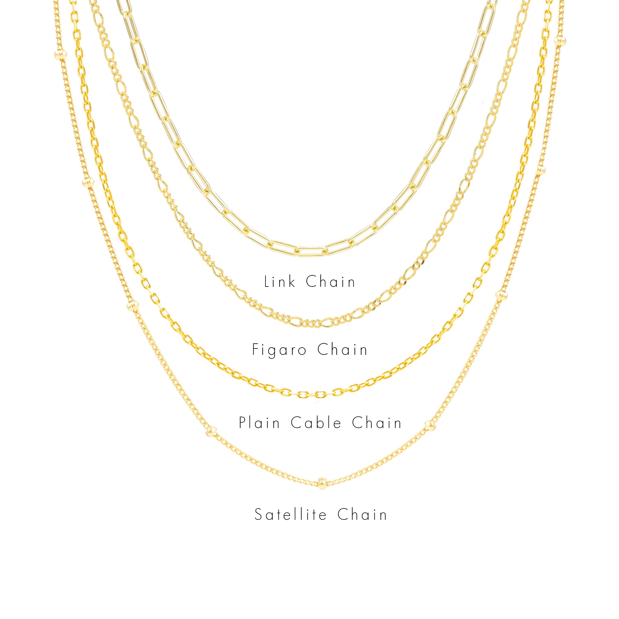 January Birthstone Necklace - gold