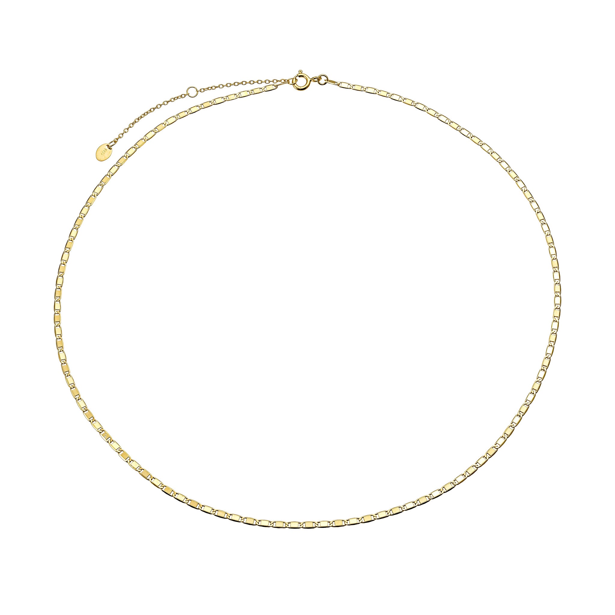 Gold Fine Mariner Chain Necklace