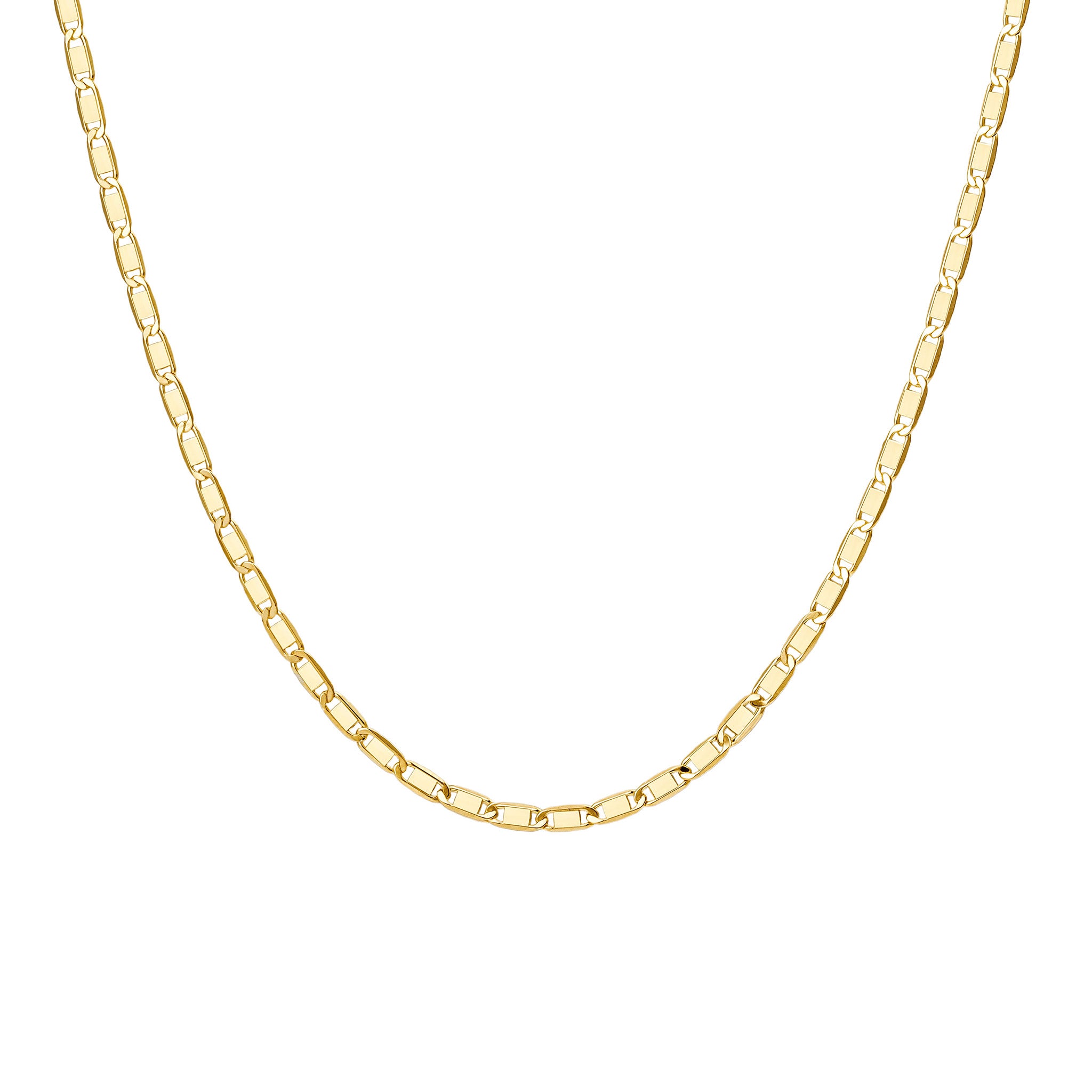 Gold Fine Mariner Chain Necklace