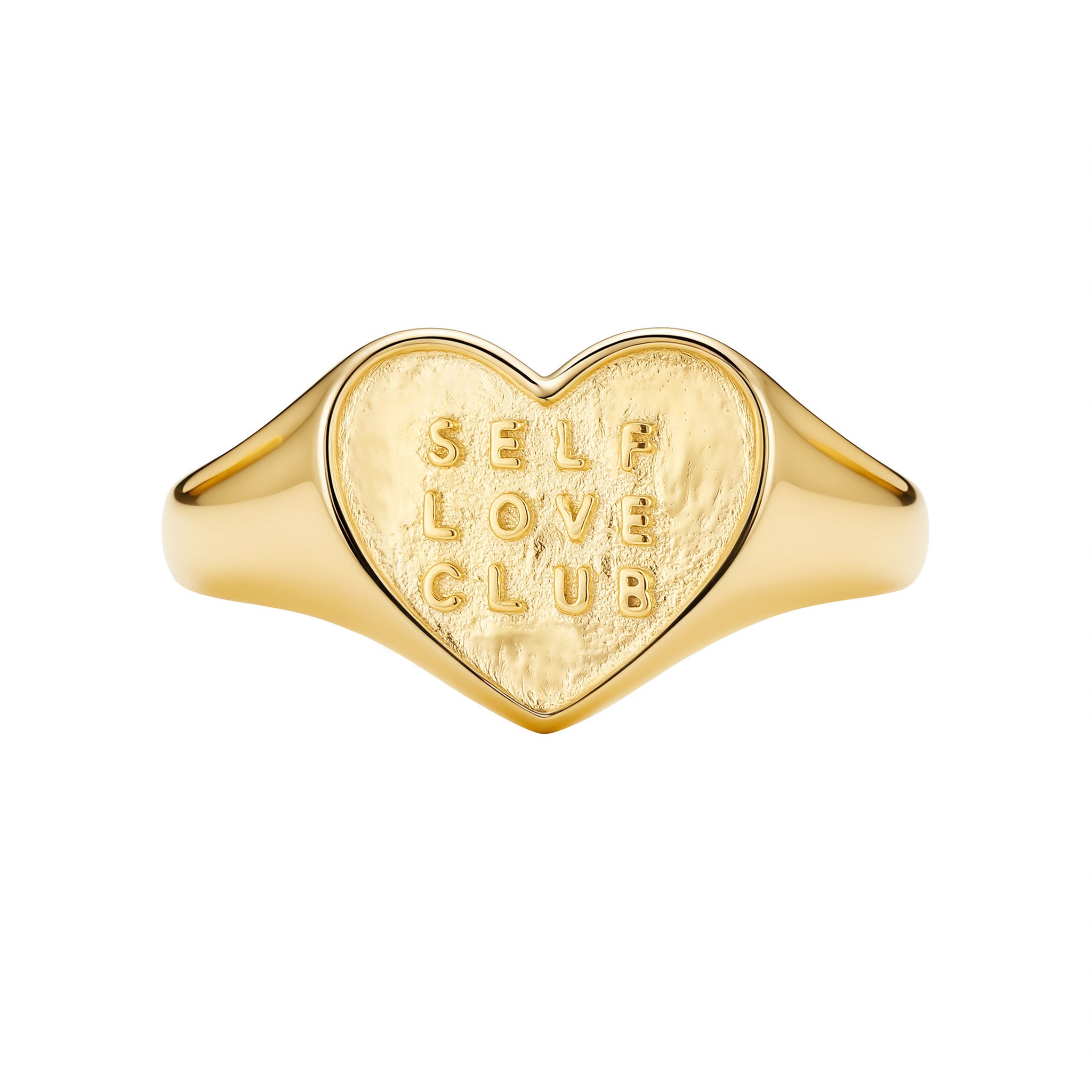 Gold Self-Love Club Heart Ring