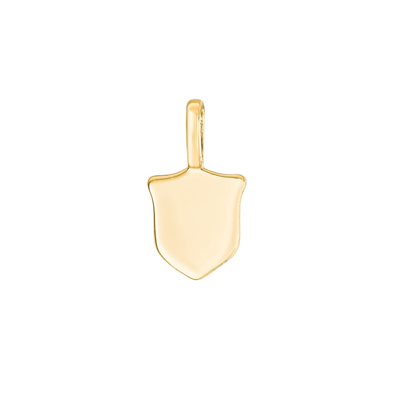 Gold Mini Shield Pendant