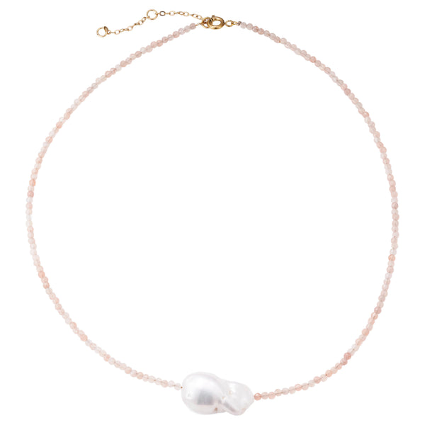 ネックレス・ペンダント Moonlit Heartstrings Pearl Necklace Sunstone Faceted Beaded Pearl Necklace