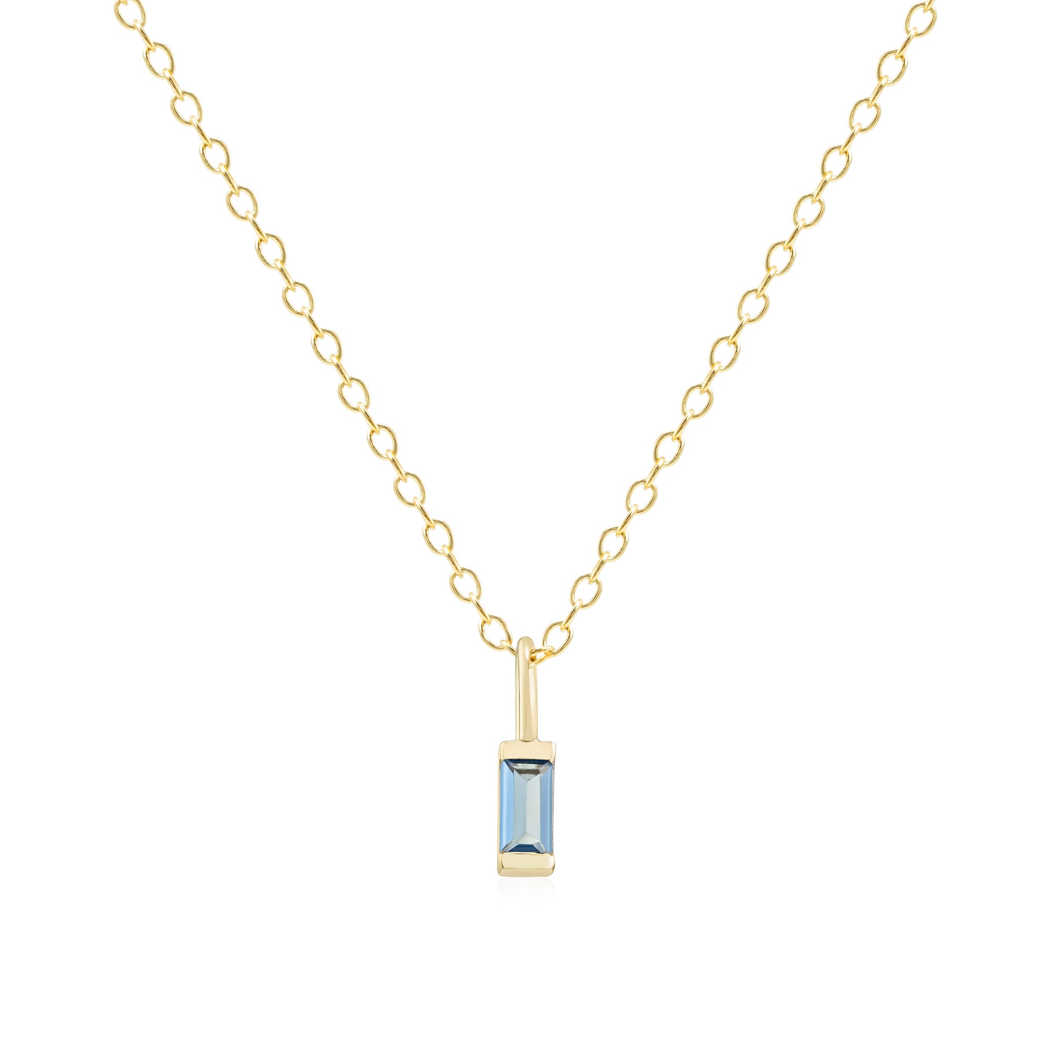 December Birthstone Necklace - gold