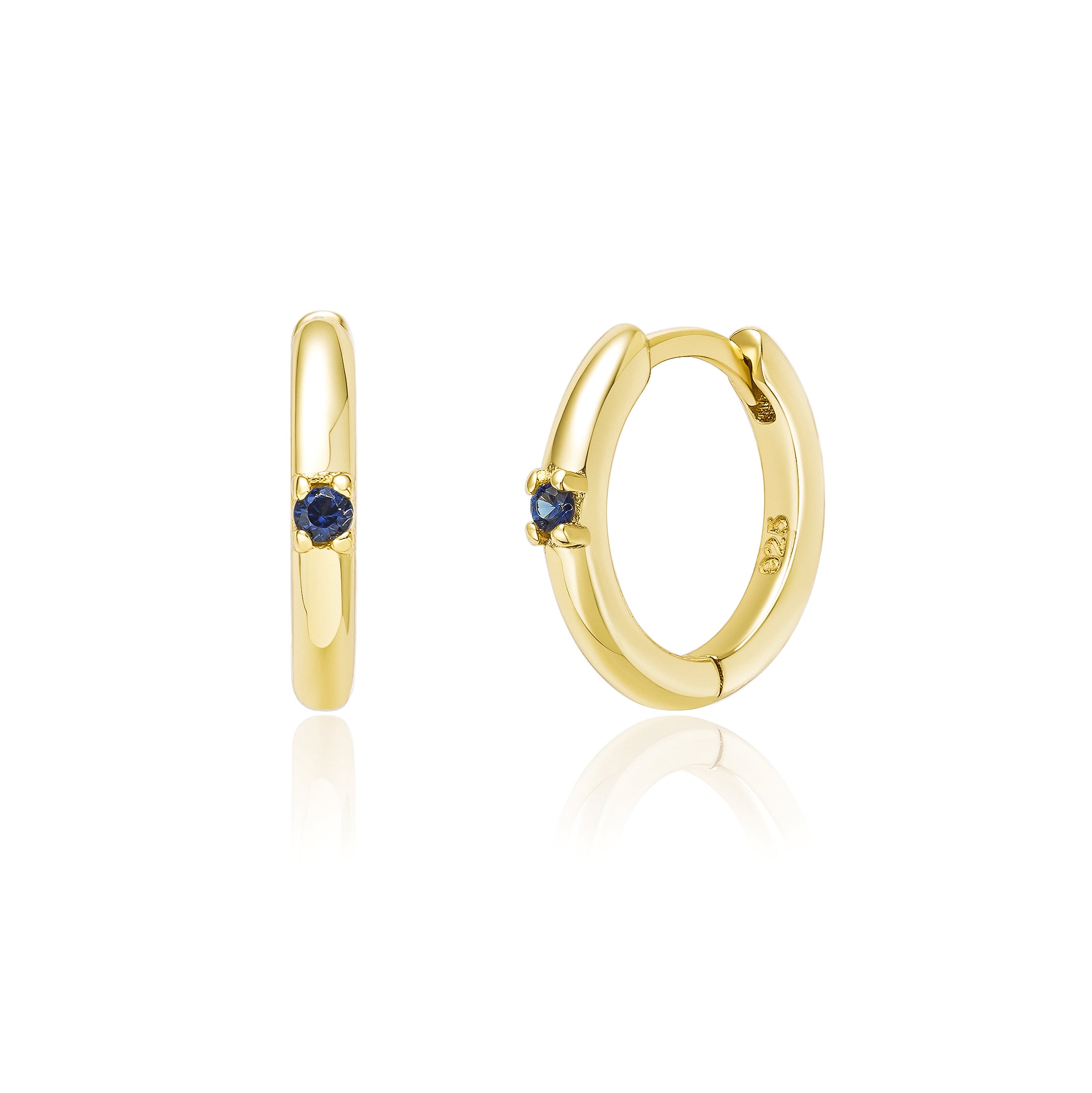 September Birthstone Hoops Earrings