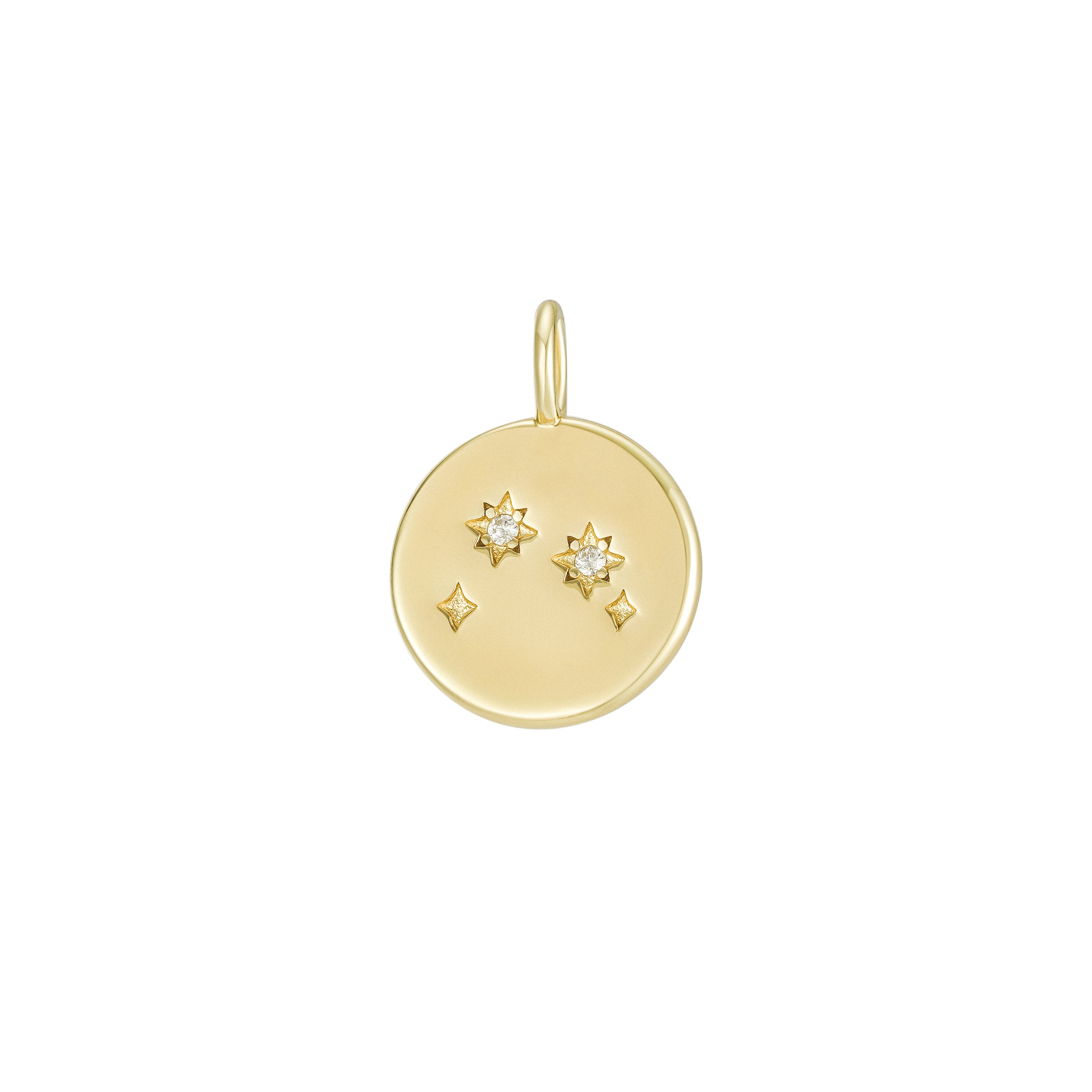 Gold Zodiac Constellation Pendant