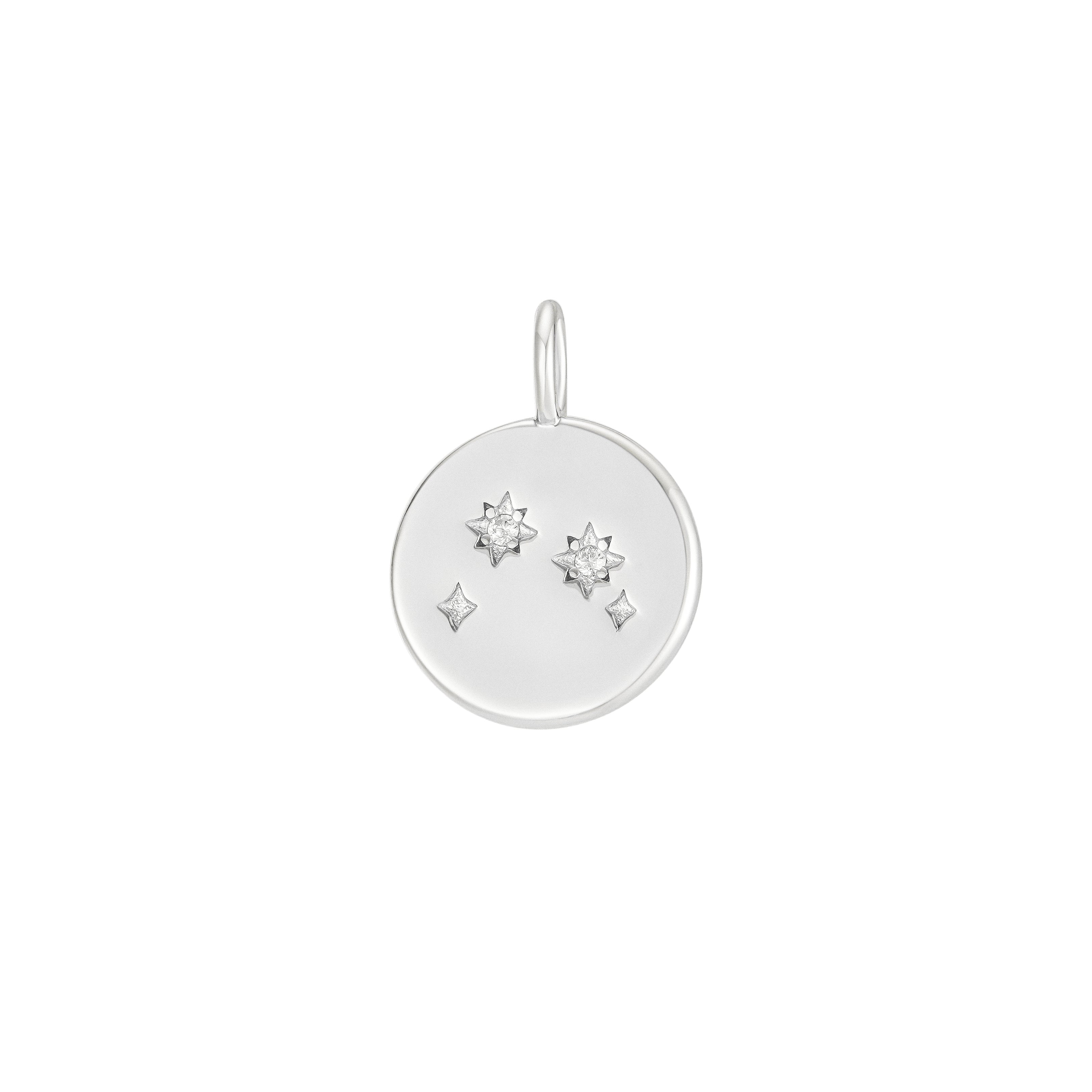 Silver Zodiac Constellation Pendant