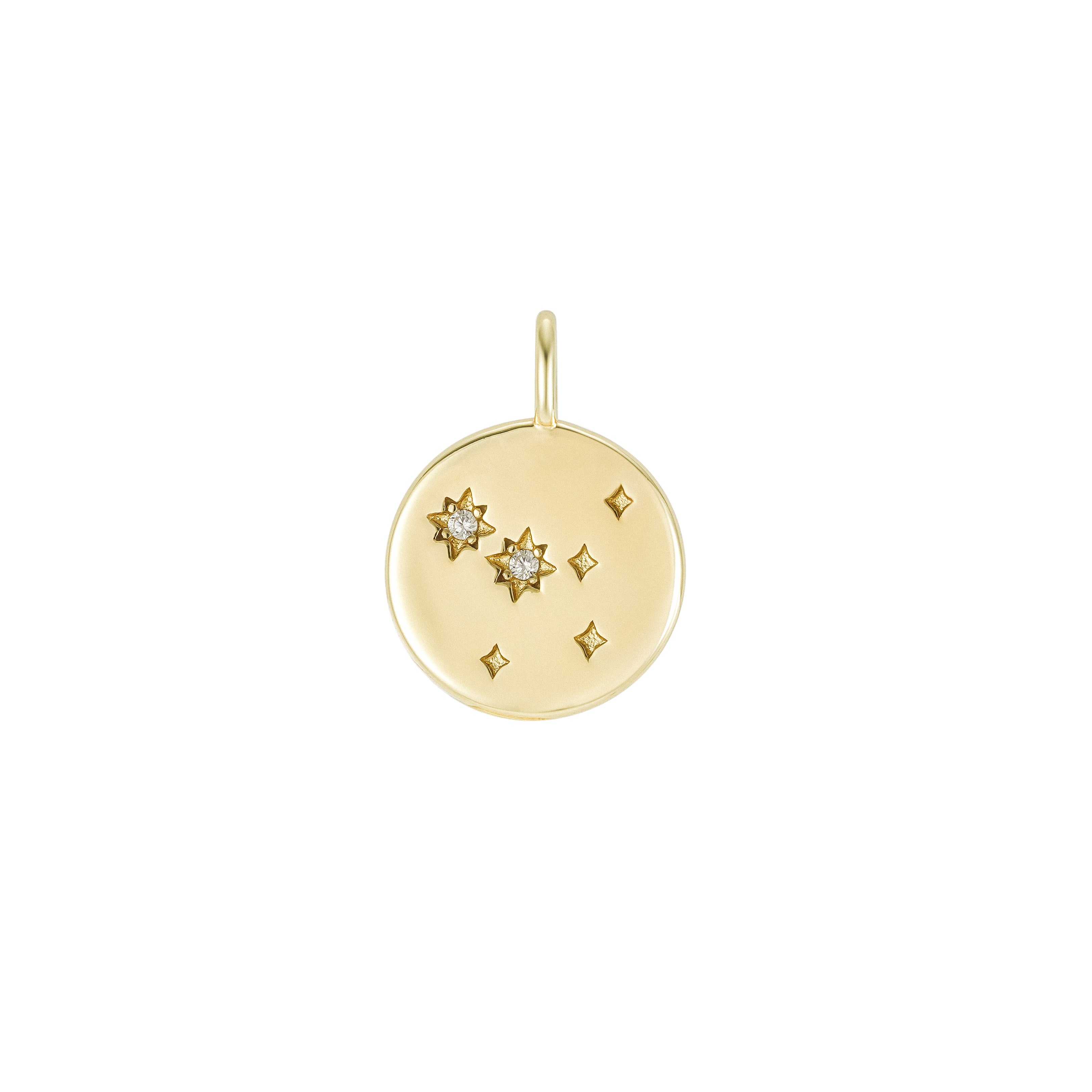 Gold Zodiac Constellation Pendant