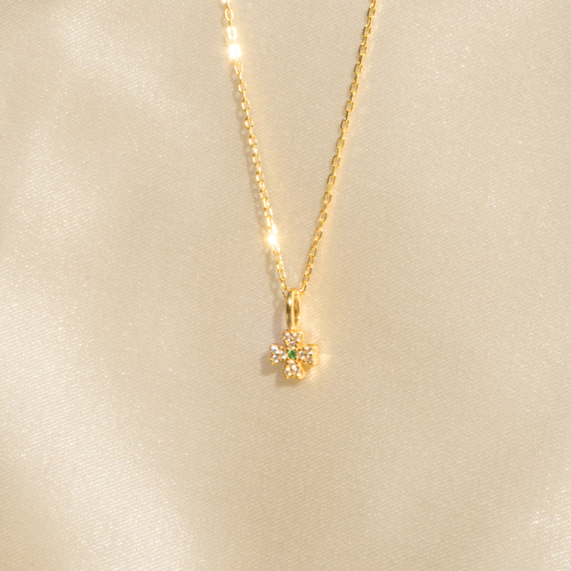 Gold Four Leaf Clover Necklace