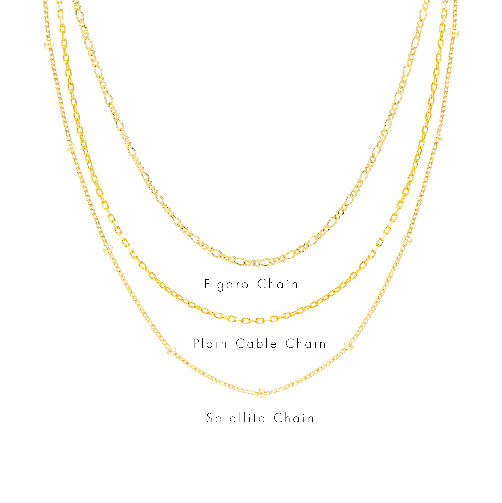 December Birthstone Necklace - gold