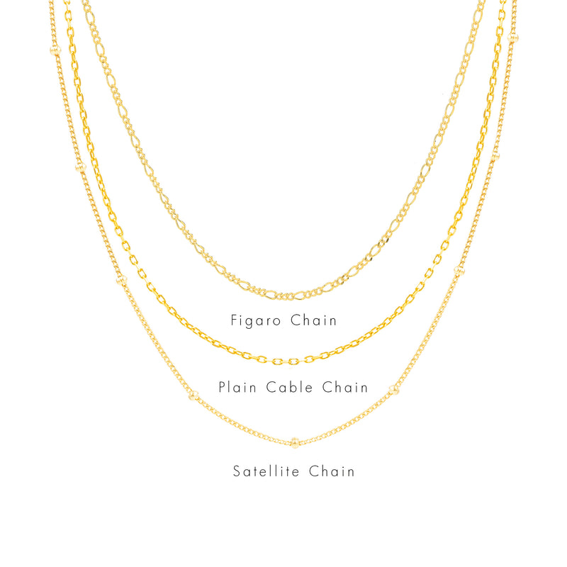 December Birthstone Necklace - gold