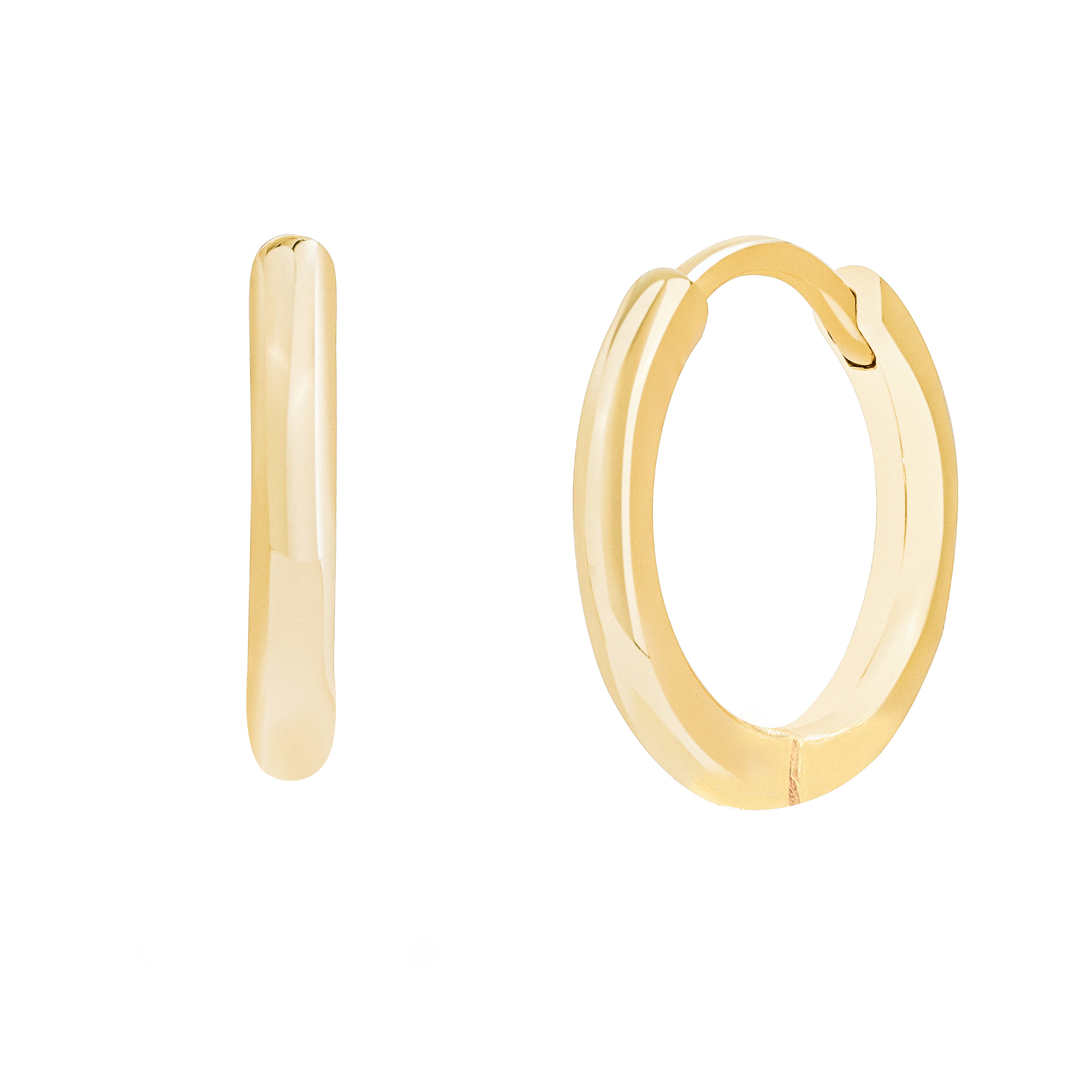 Gold Fine Sleeper Hoops