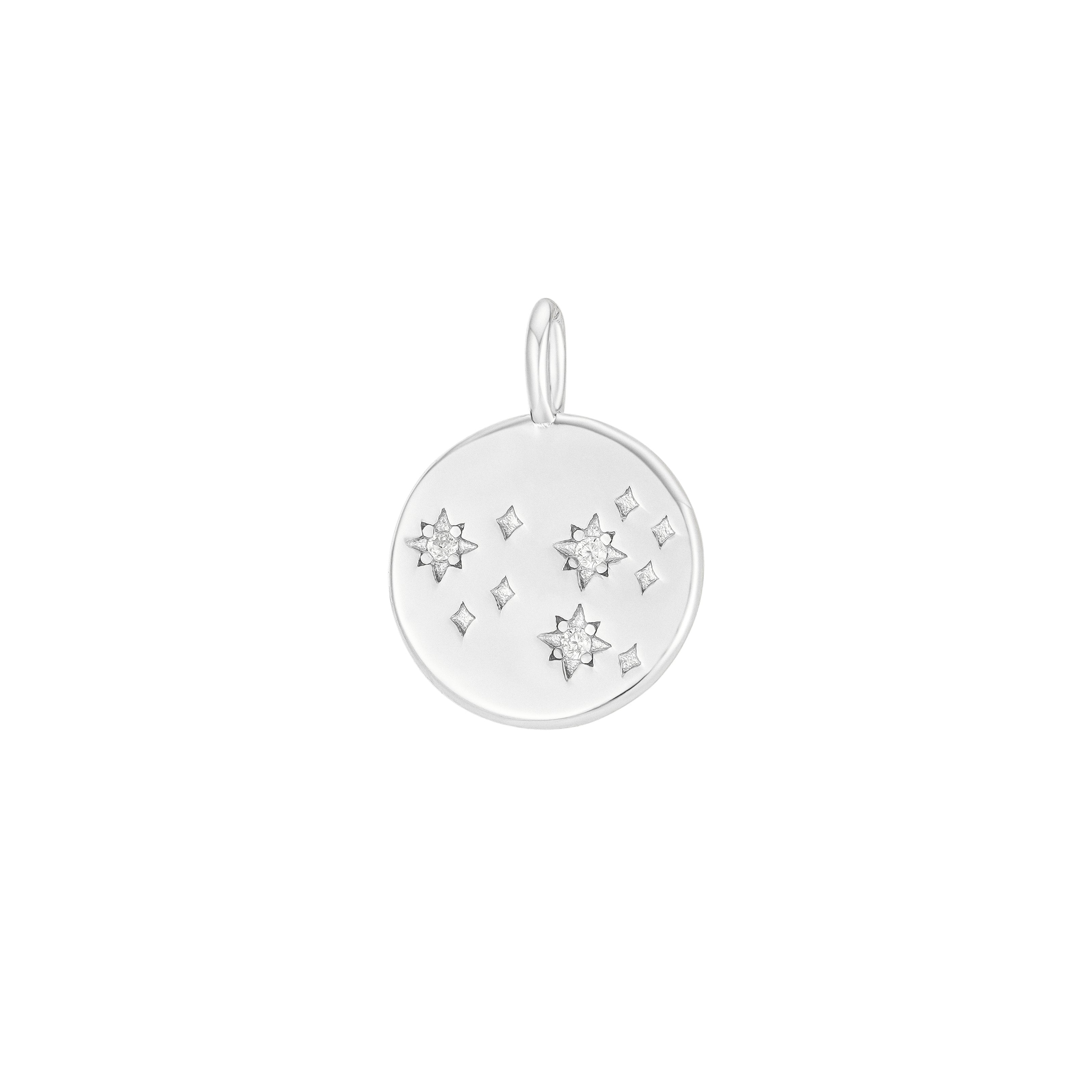 Silver Zodiac Constellation Pendant