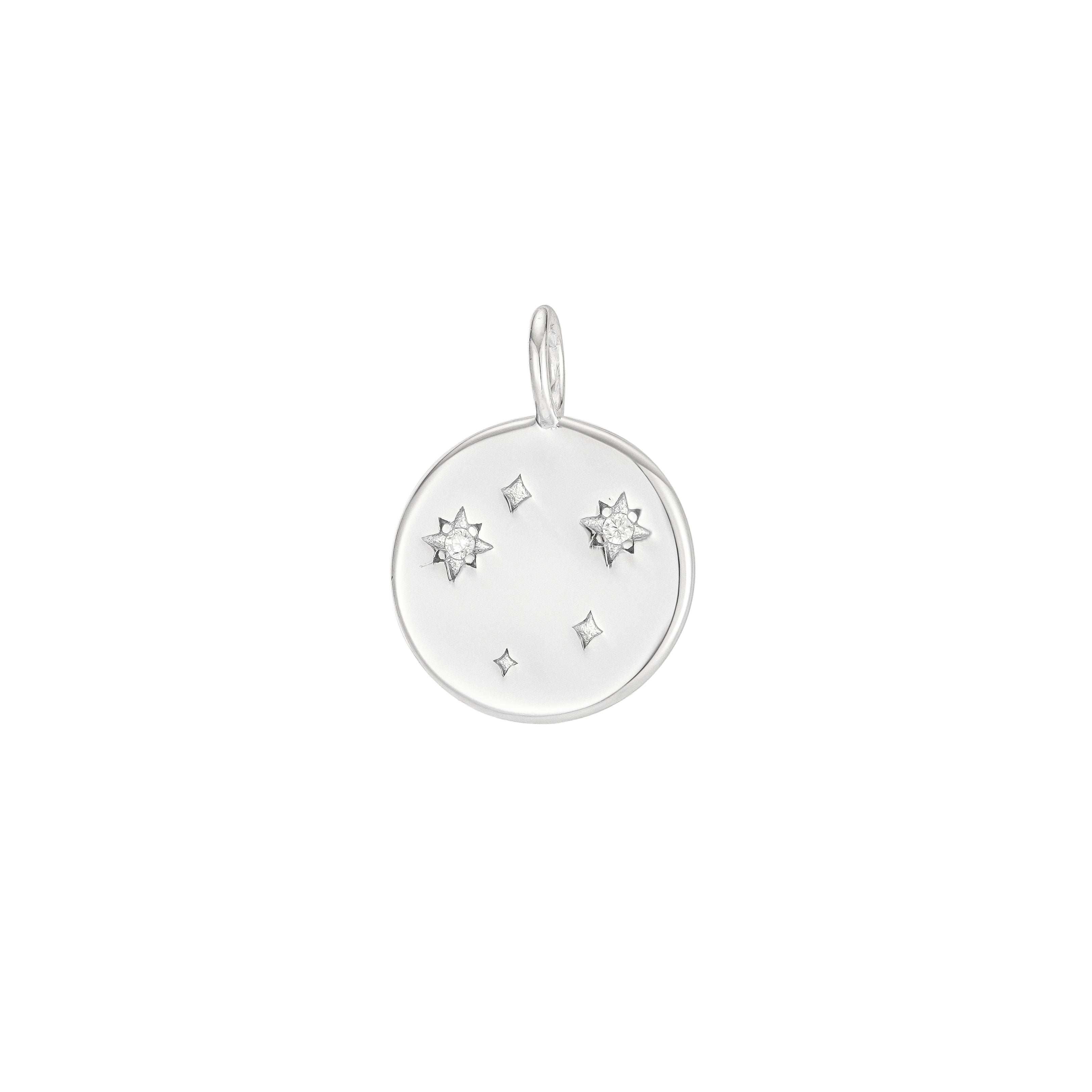 Silver Zodiac Constellation Pendant