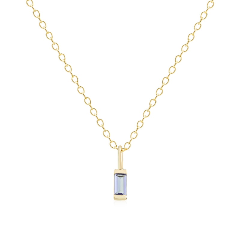 February Birthstone Necklace - gold
