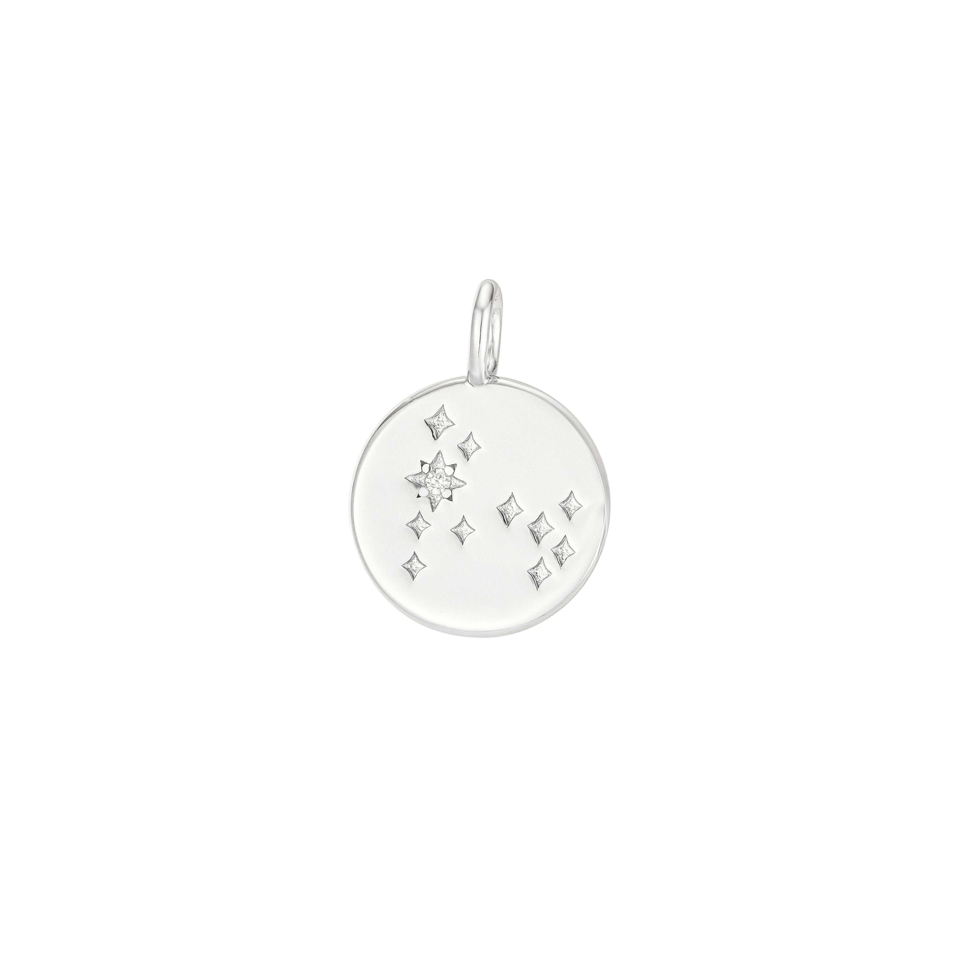 Silver Zodiac Constellation Pendant