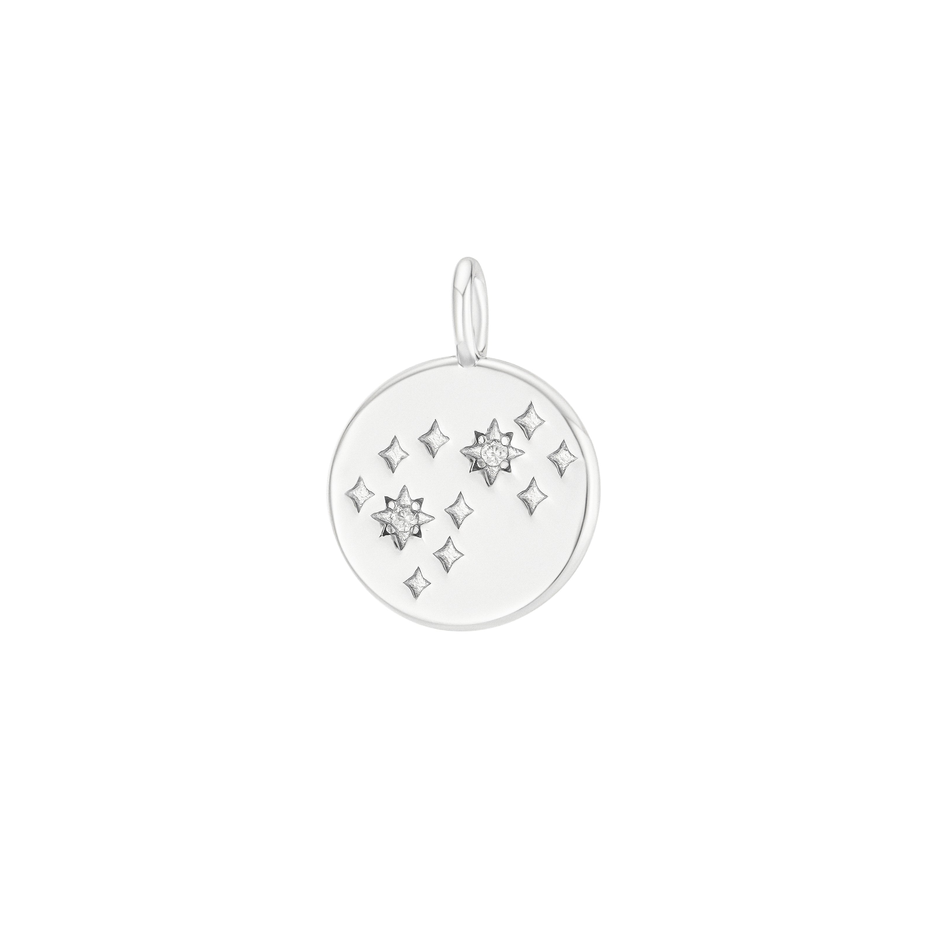 Silver Zodiac Constellation Pendant