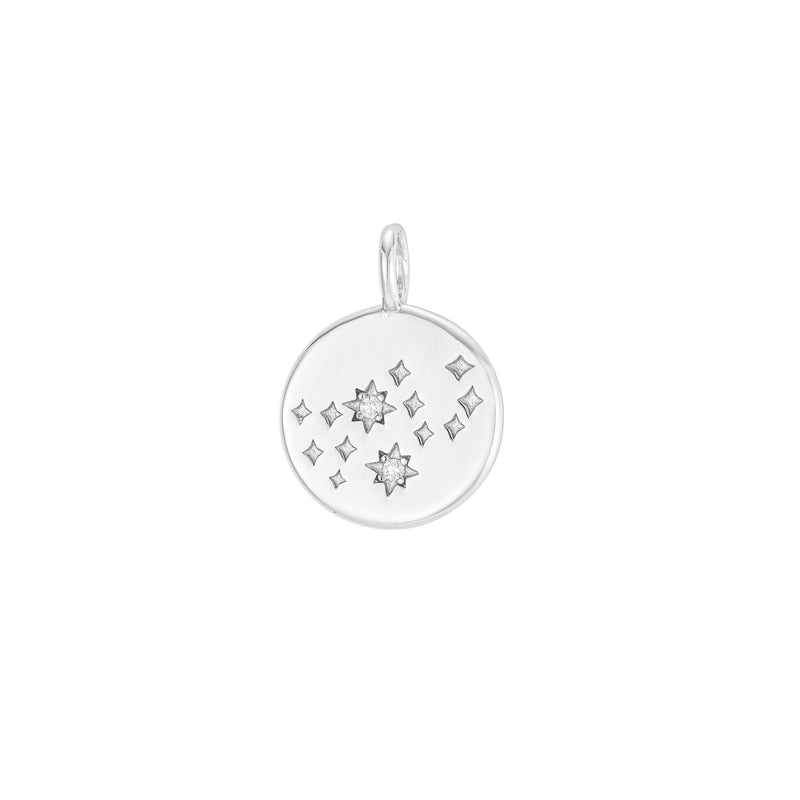 Silver Zodiac Constellation Pendant