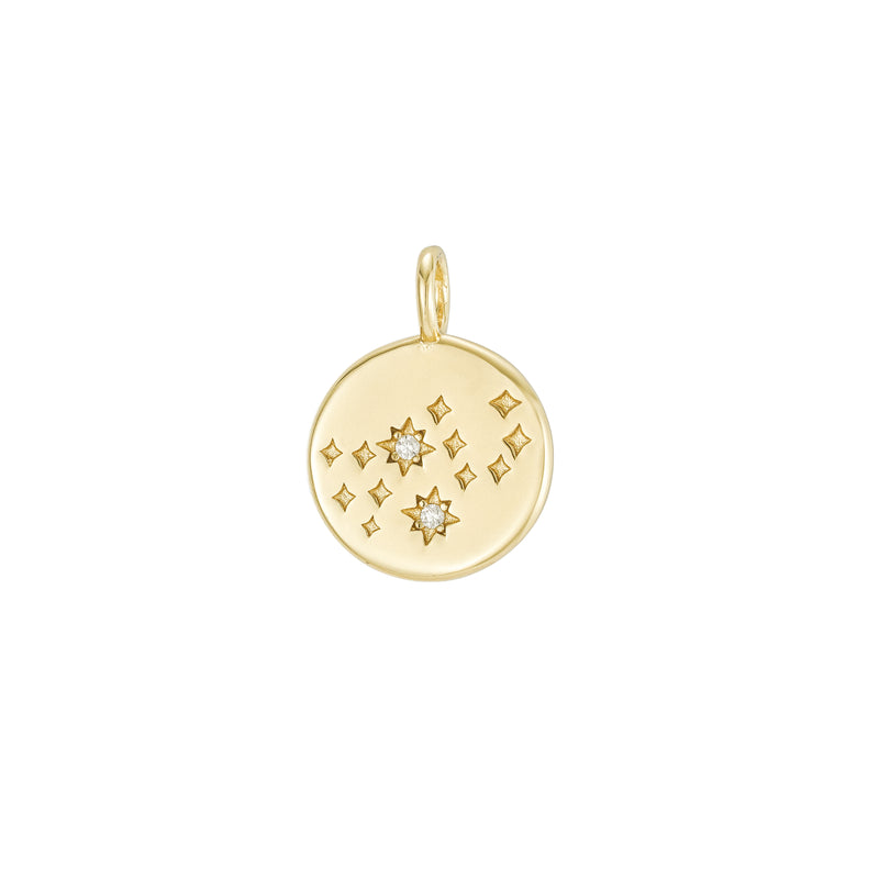 Gold Zodiac Constellation Pendant