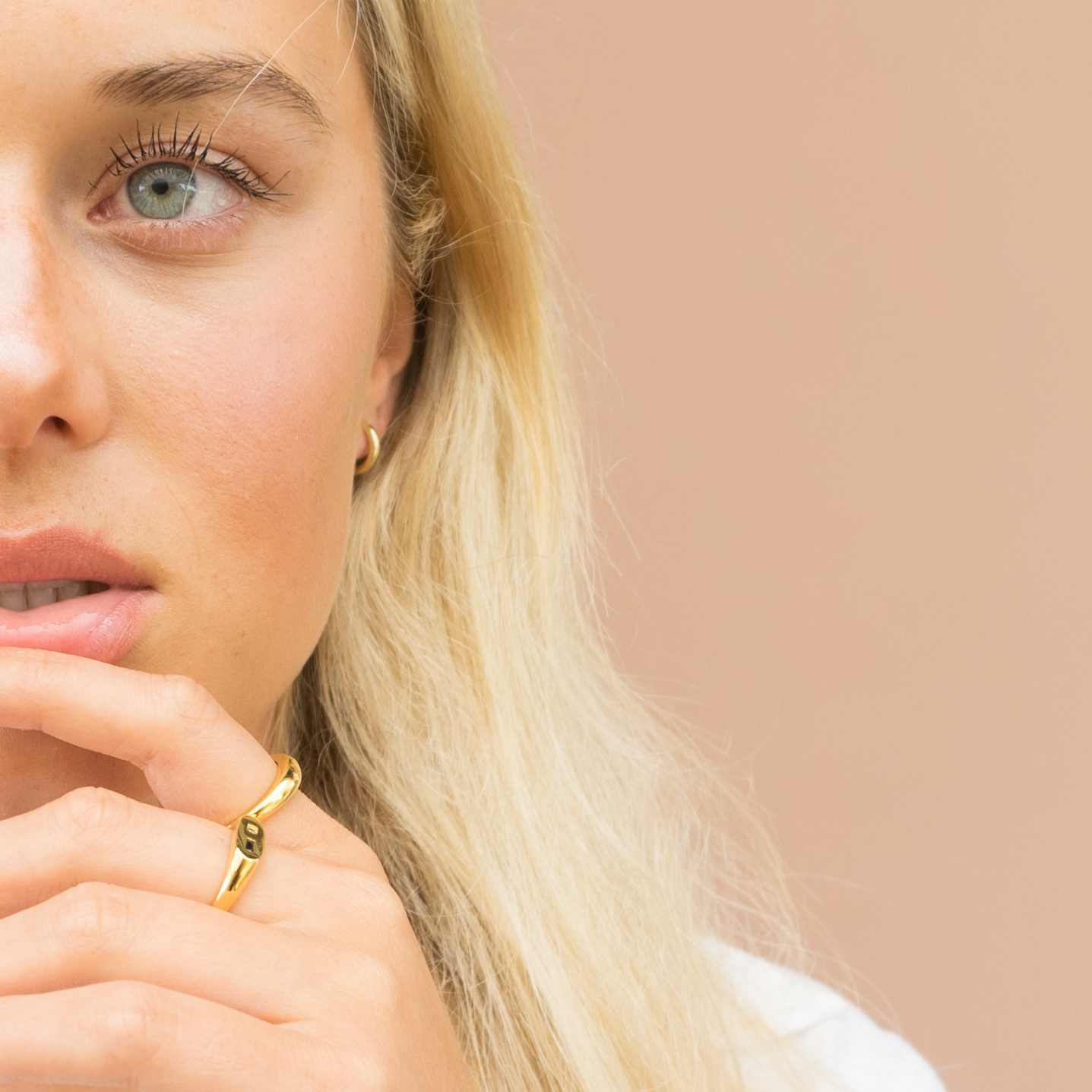 Gold Earth & Sea Signet Ring