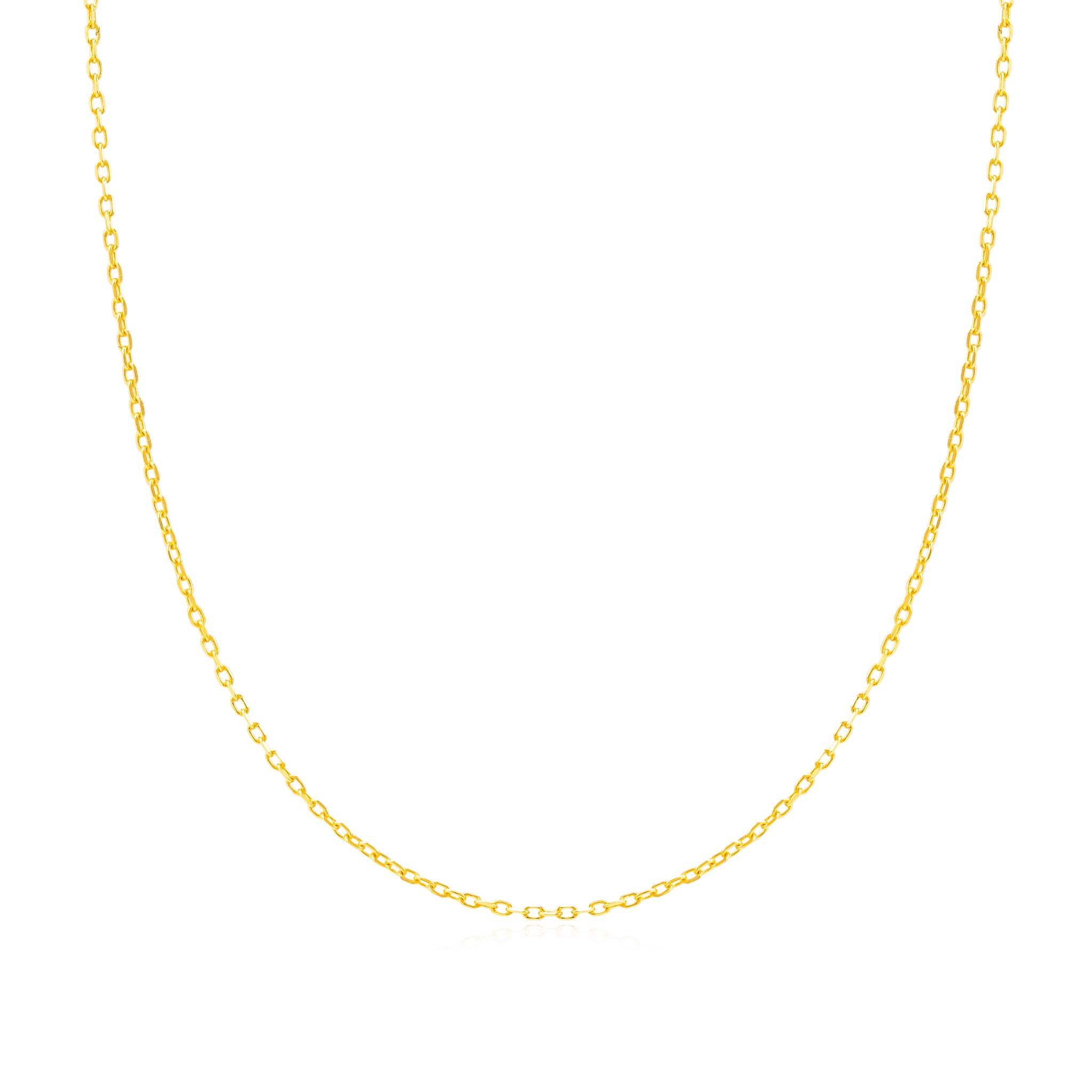 Gold Cable Chain Necklace