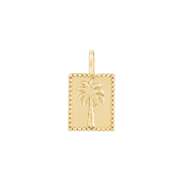 Gold Palm Tree Pendant