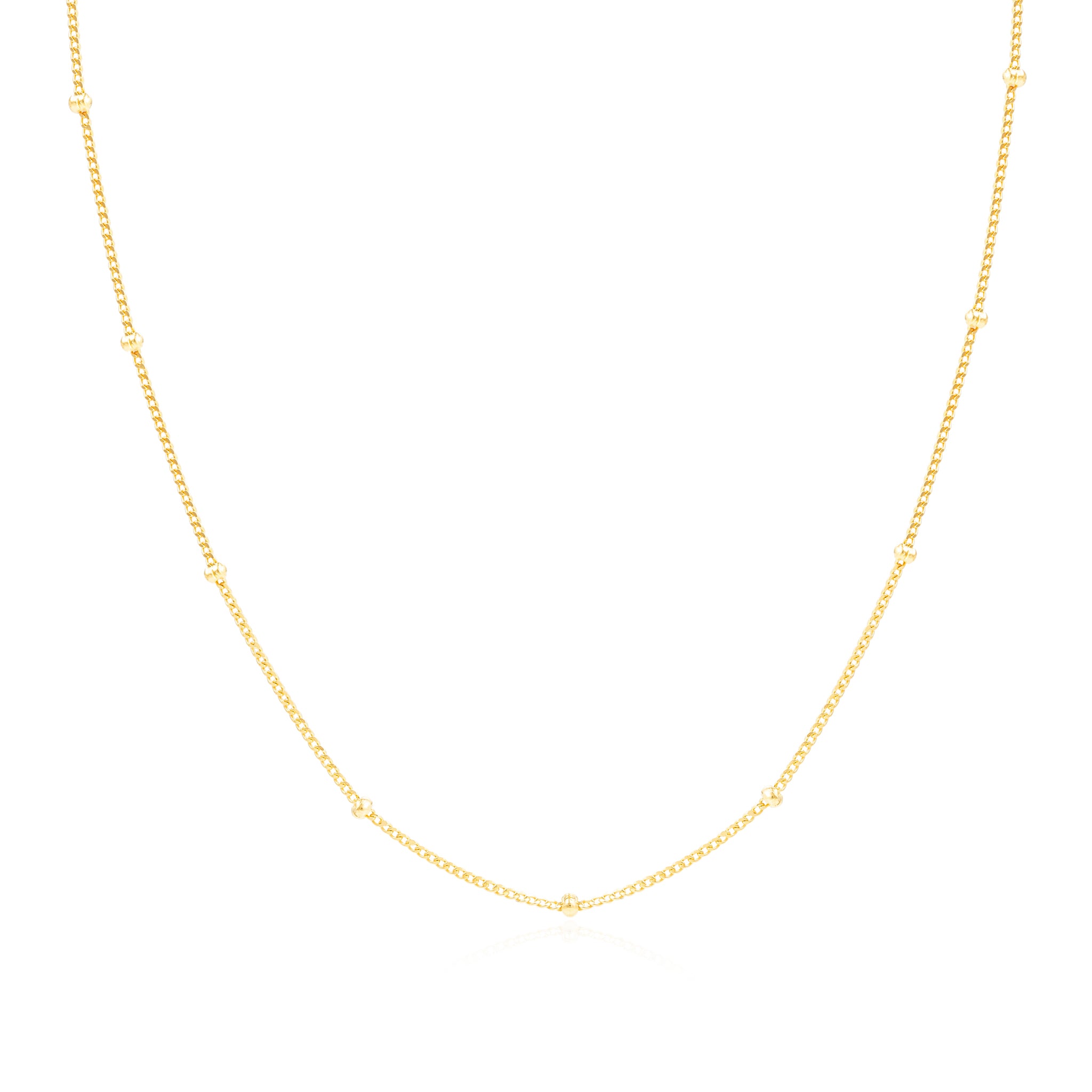 Gold Satellite Chain Necklace