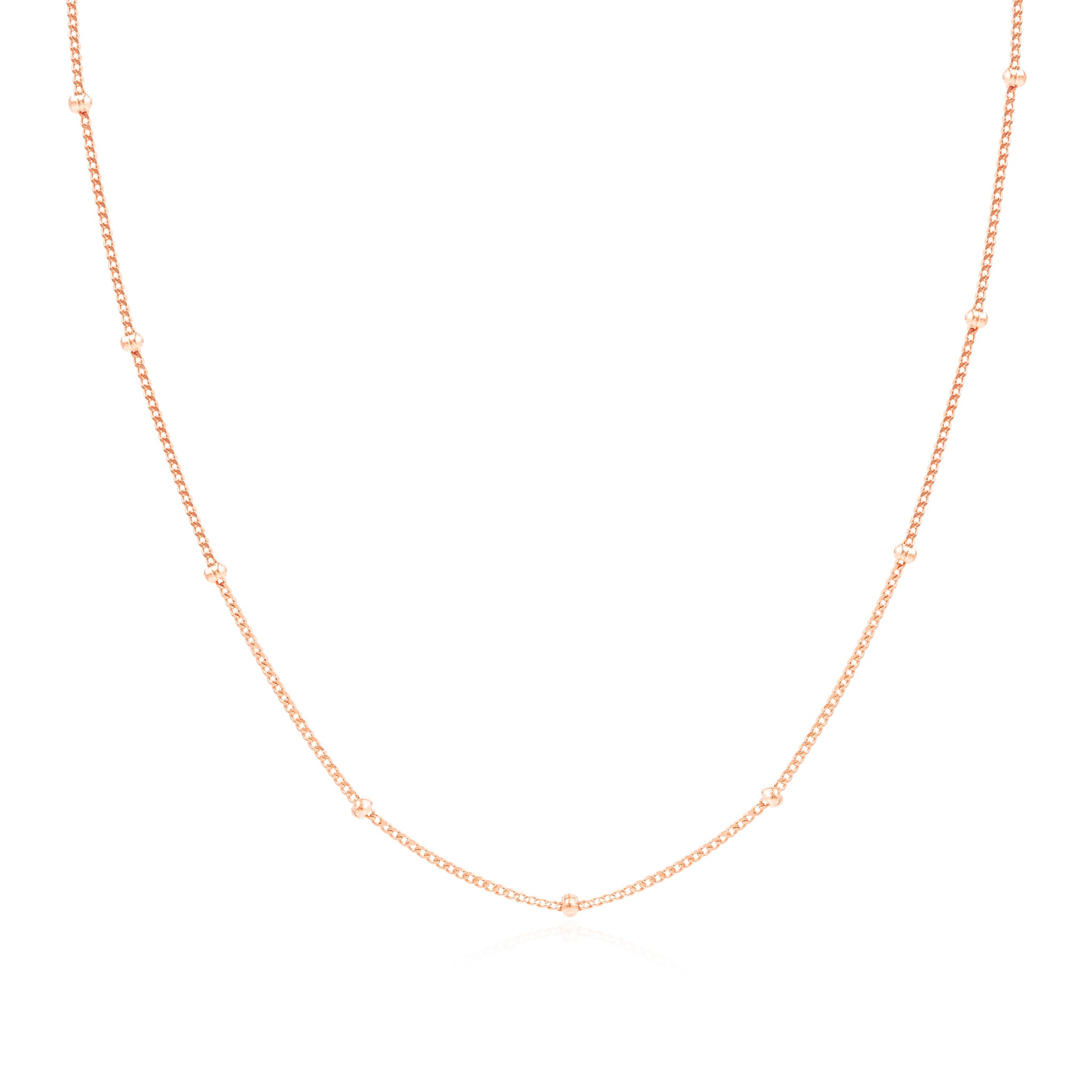 Rose Gold Satellite Chain Necklace