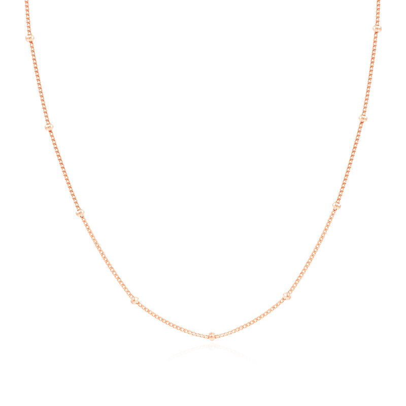Rose Gold Satellite Chain Necklace