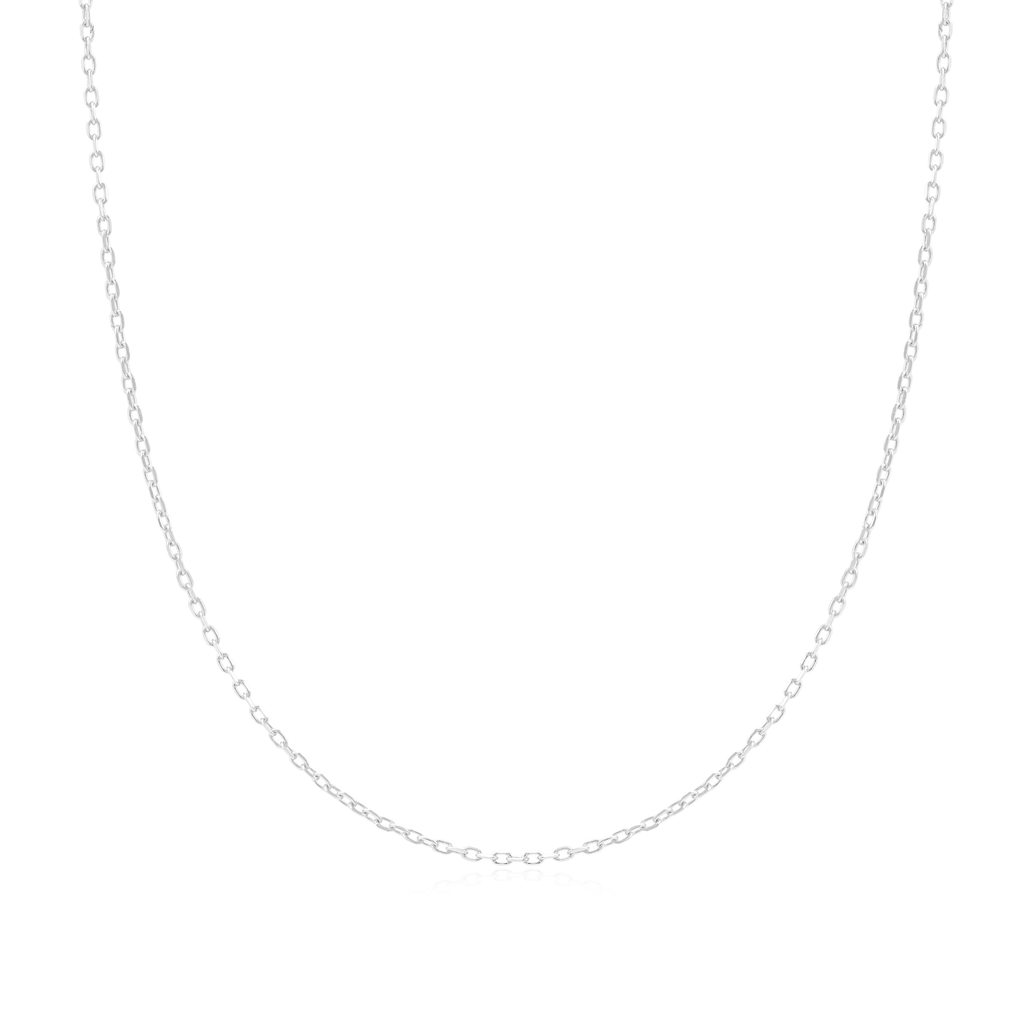 Silver Cable Chain Necklace