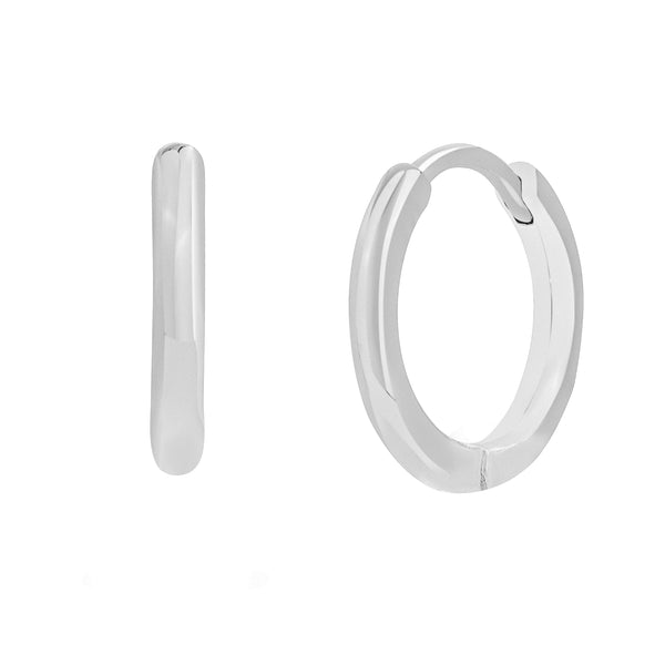 Silver Fine Everyday Hoops