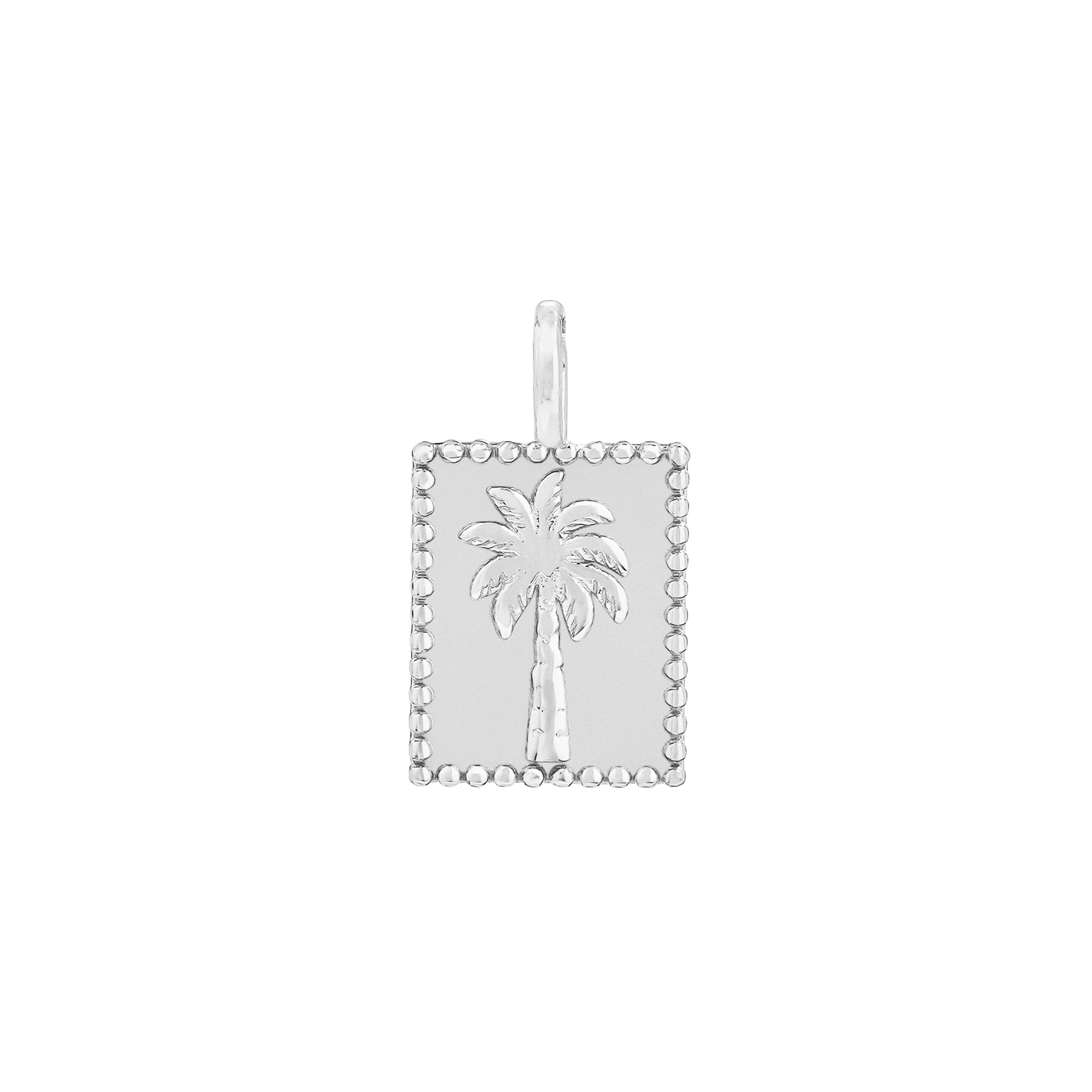 Silver Palm Tree Pendant